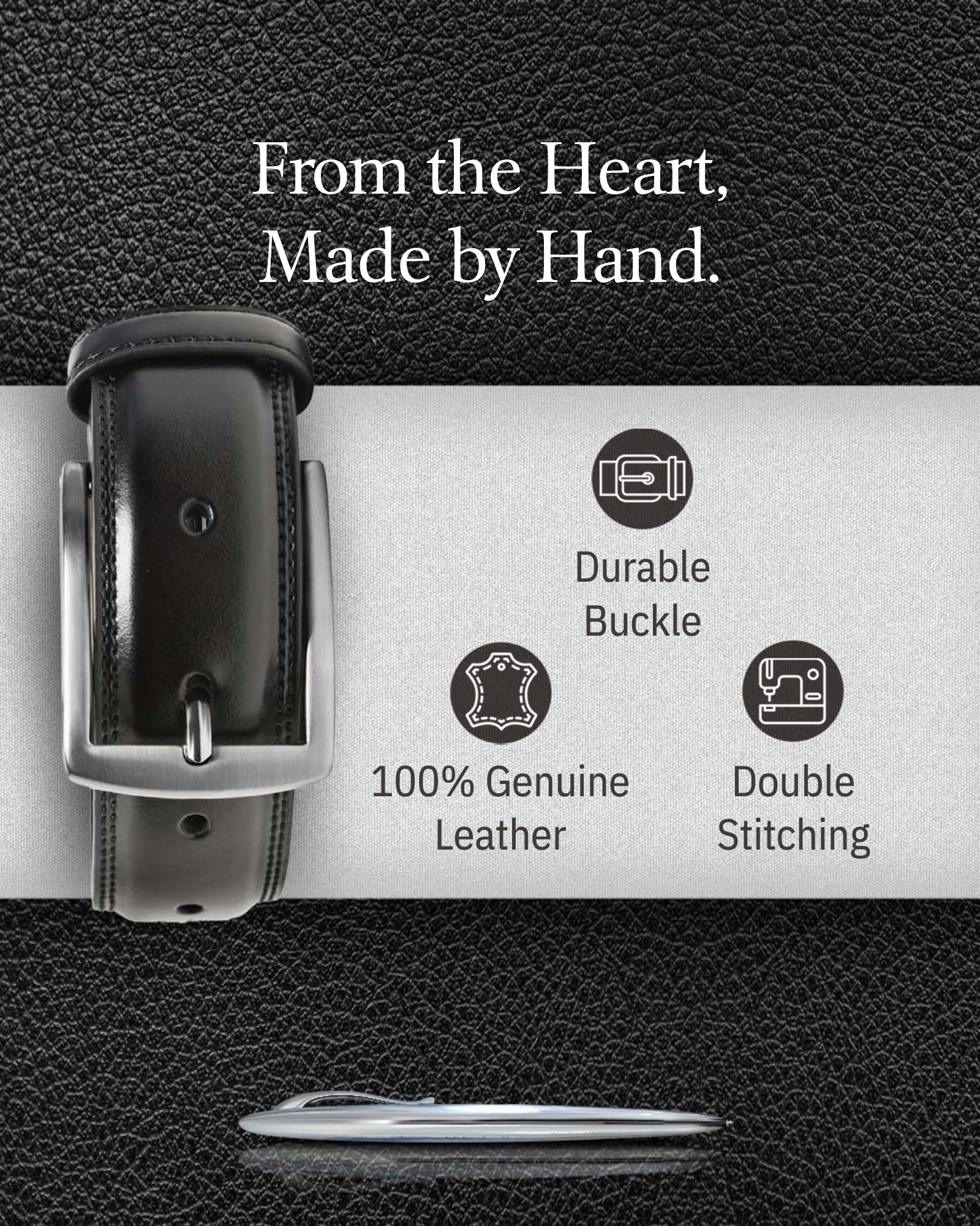 Slim Genuine Leather Belt