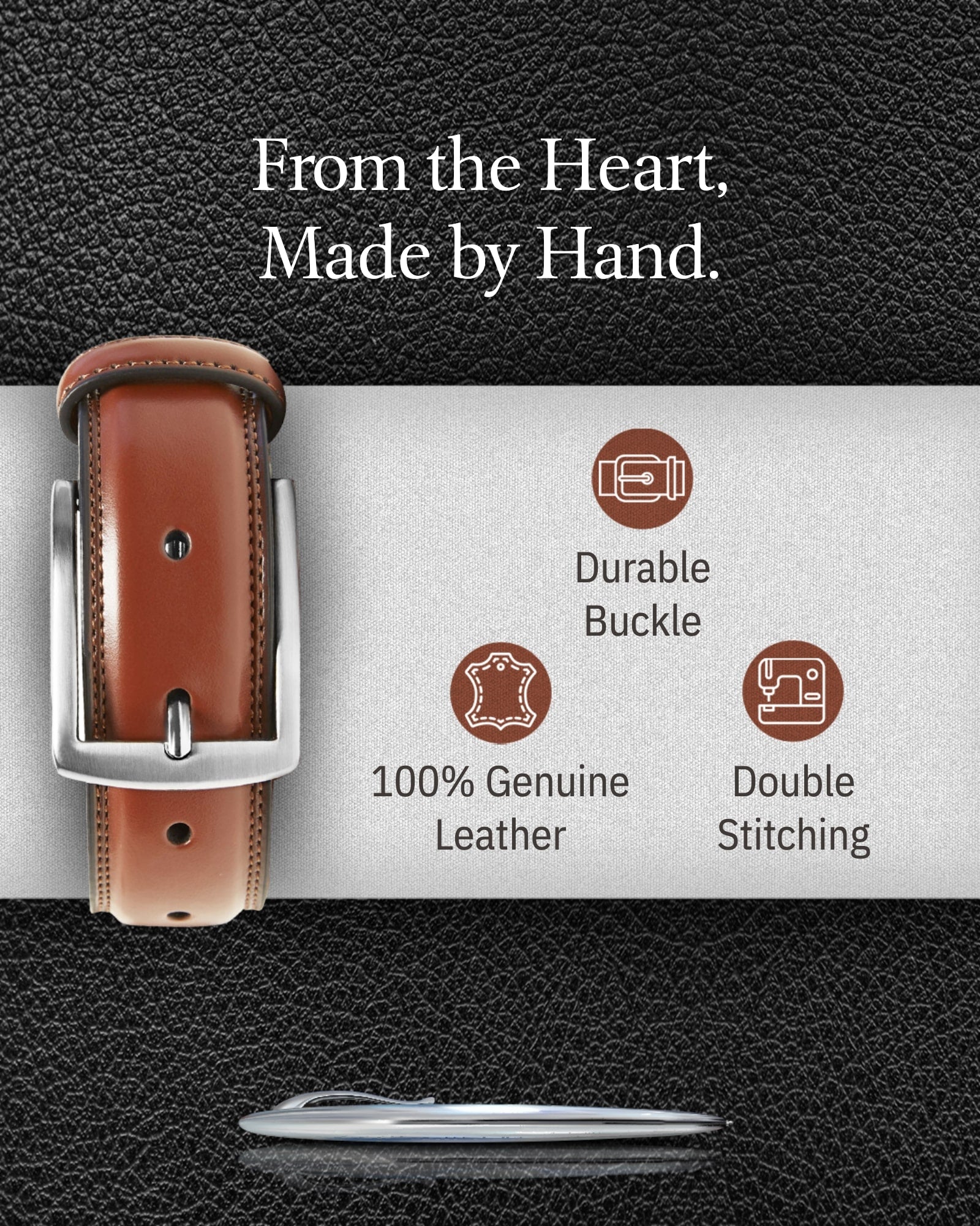 Slim Genuine Leather Belt