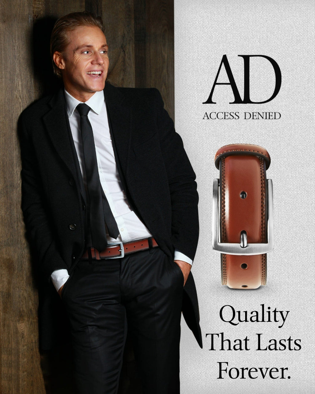 Slim Genuine Leather Belt