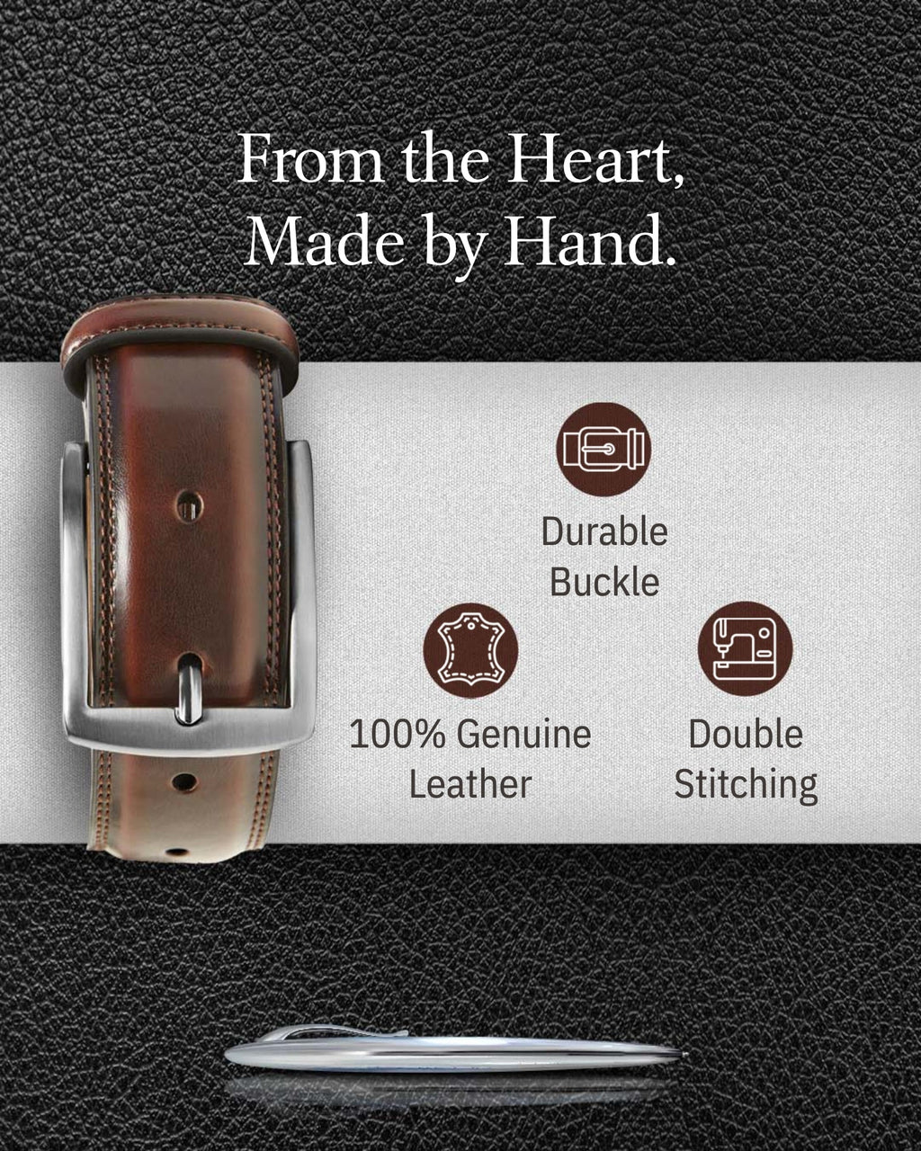 Slim Genuine Leather Belt