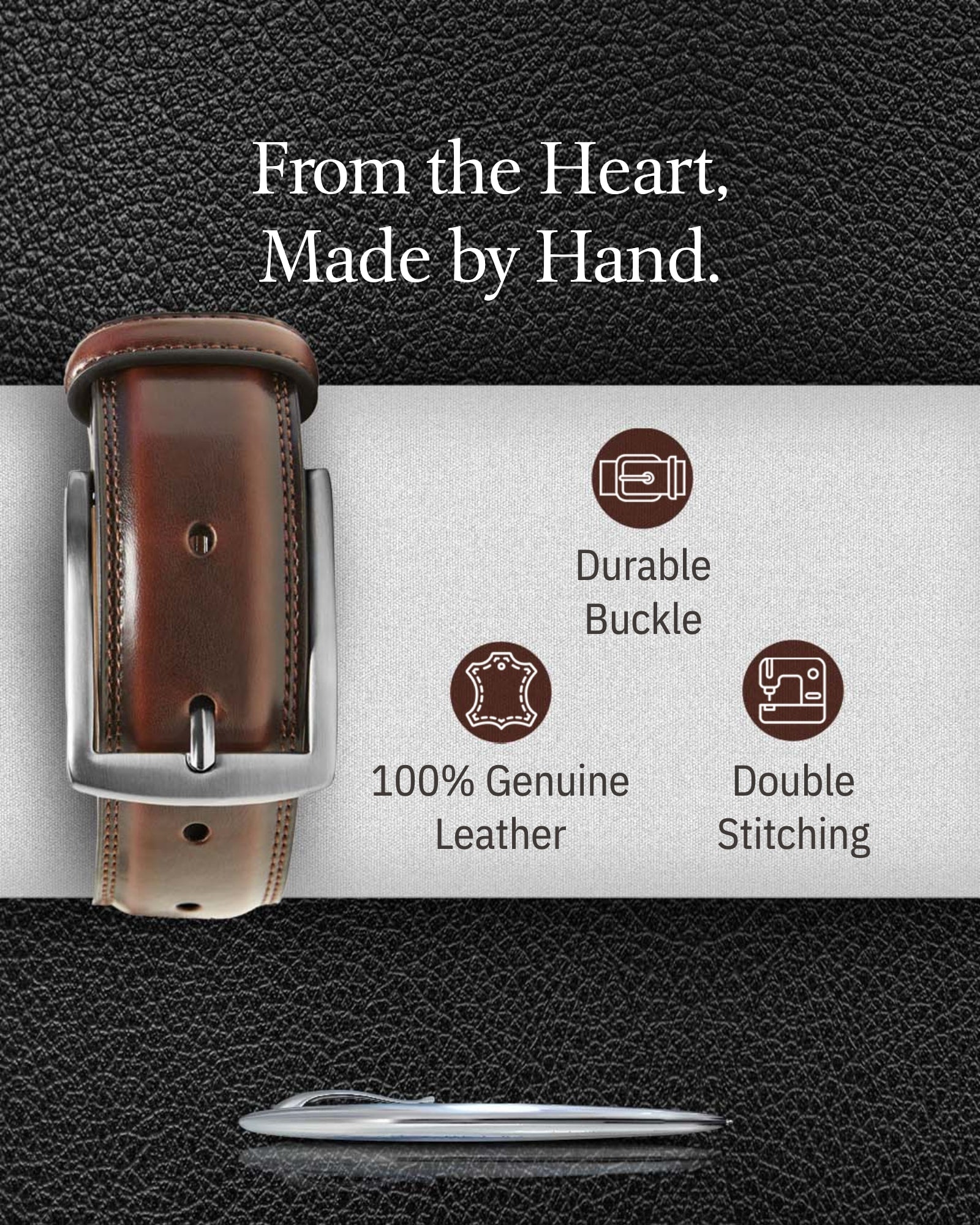 Slim Genuine Leather Belt