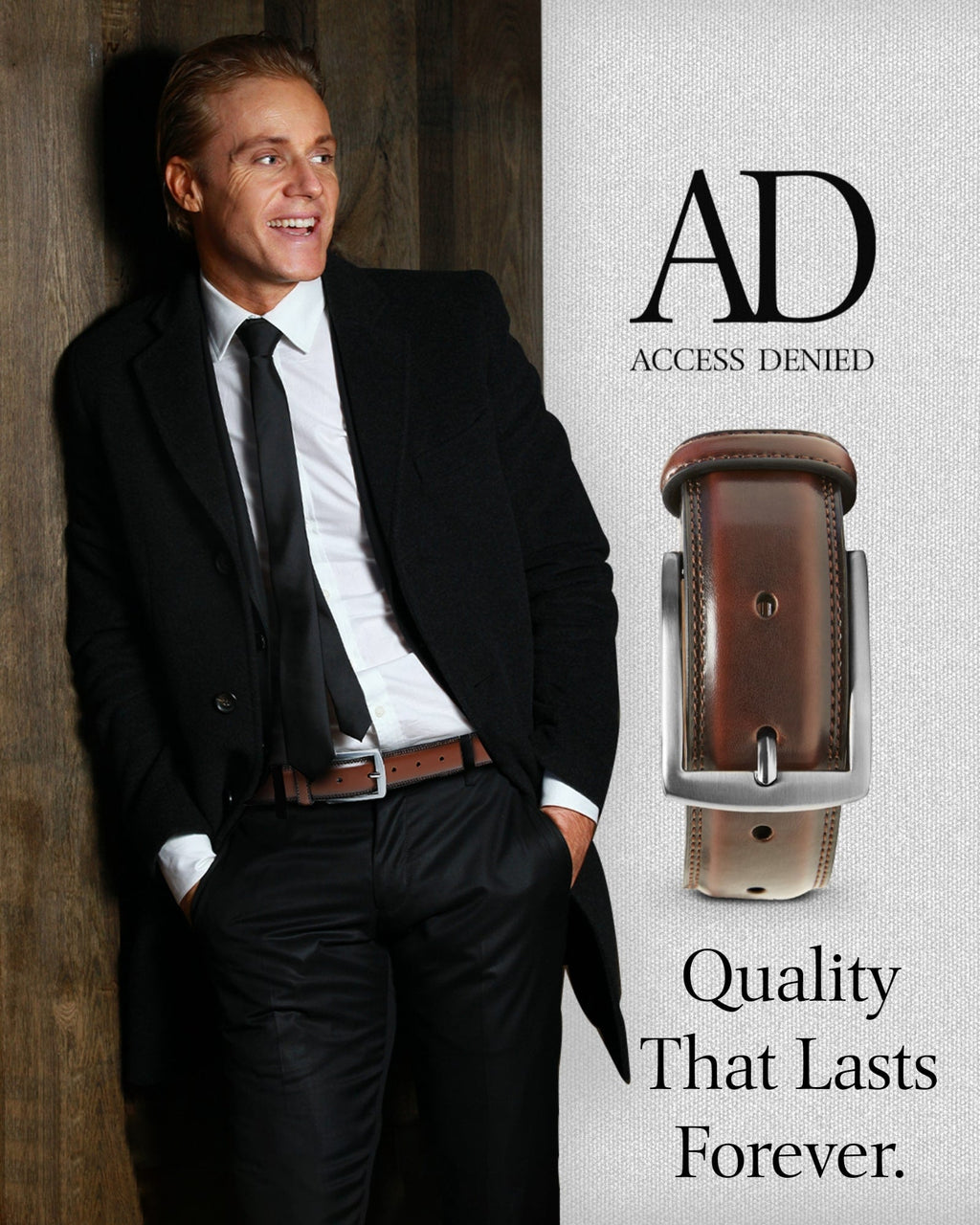 Slim Genuine Leather Belt