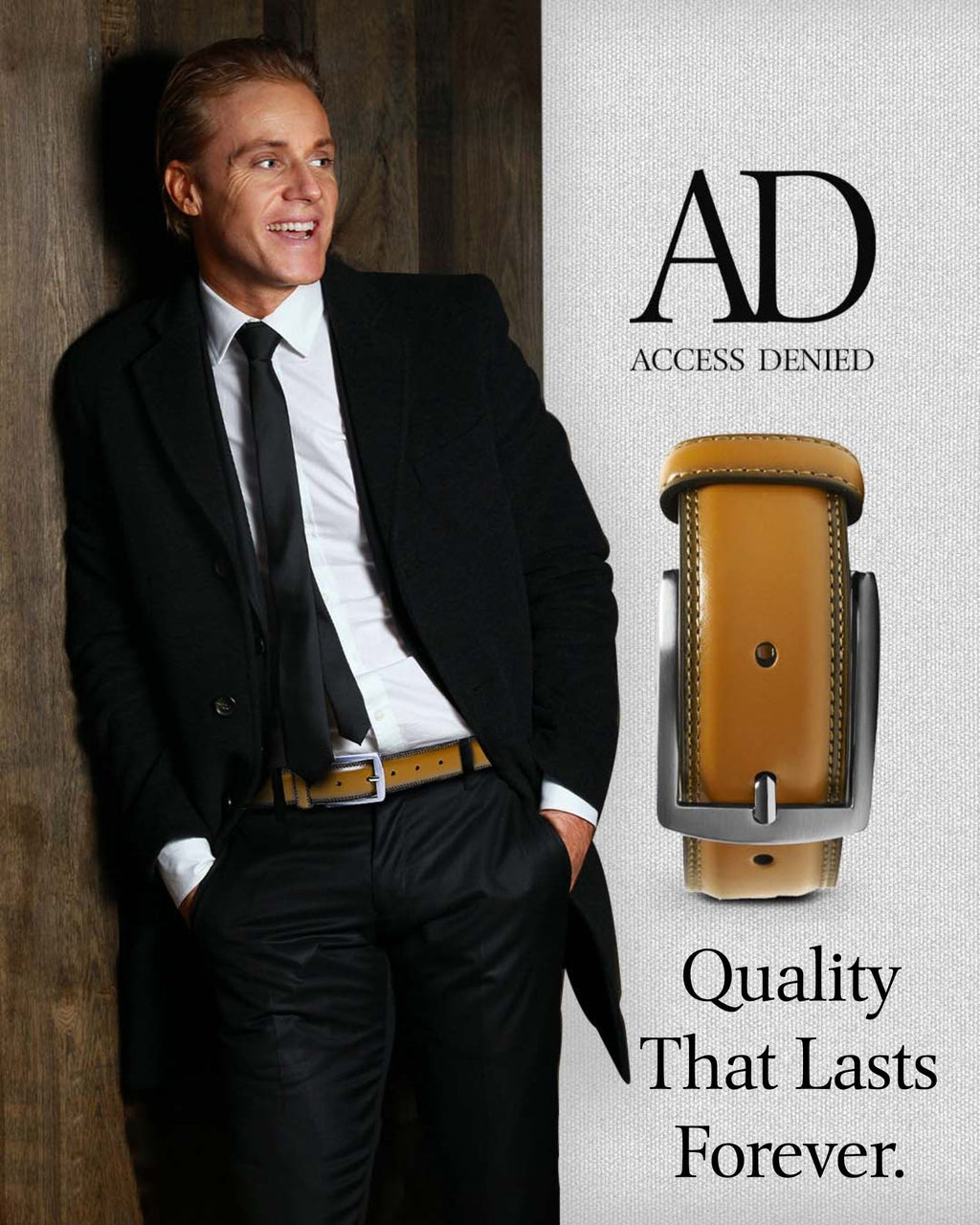 Slim Genuine Leather Belt