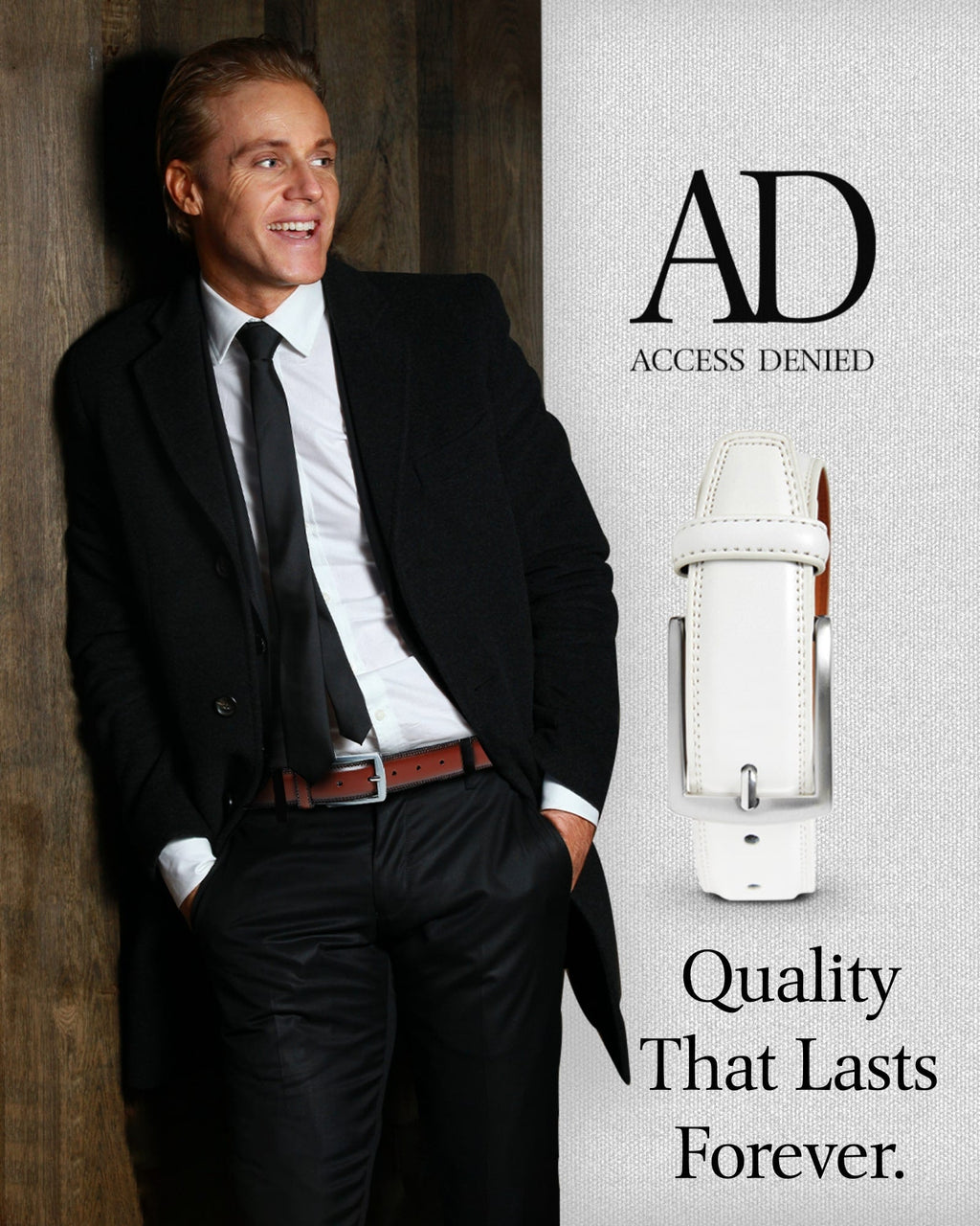 Slim Genuine Leather Belt