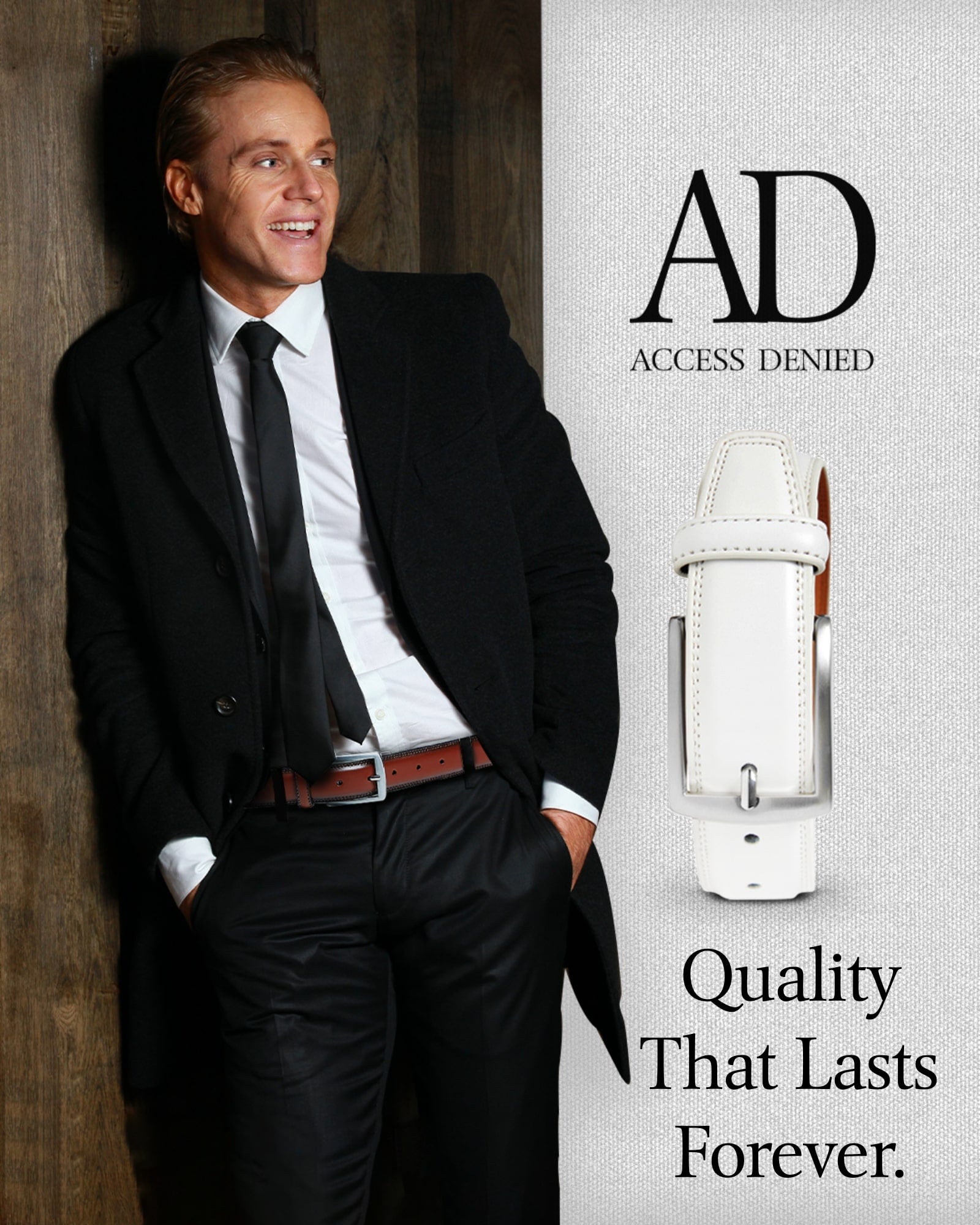 Slim Genuine Leather Belt