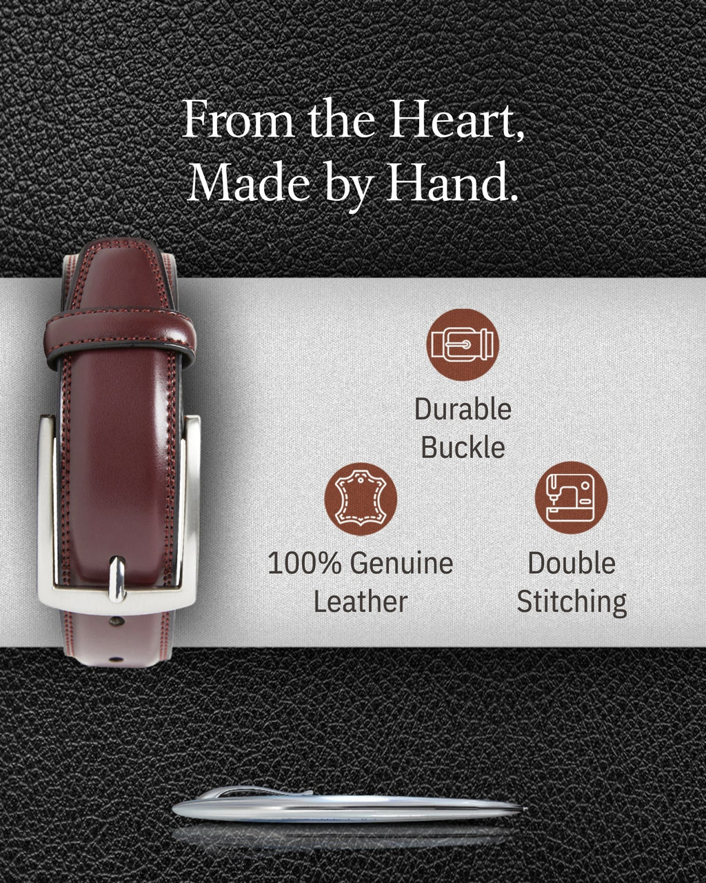 Slim Genuine Leather Belt