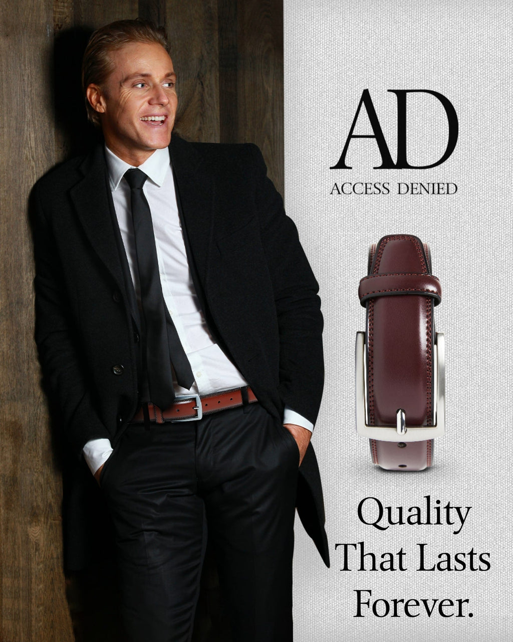Slim Genuine Leather Belt