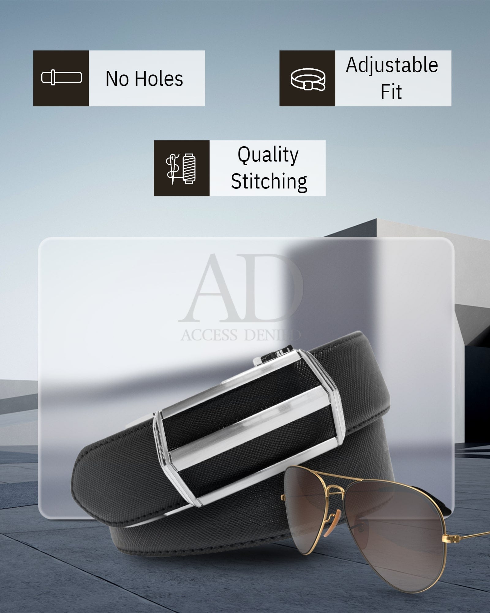 Bonded Leather Ratchet Belt