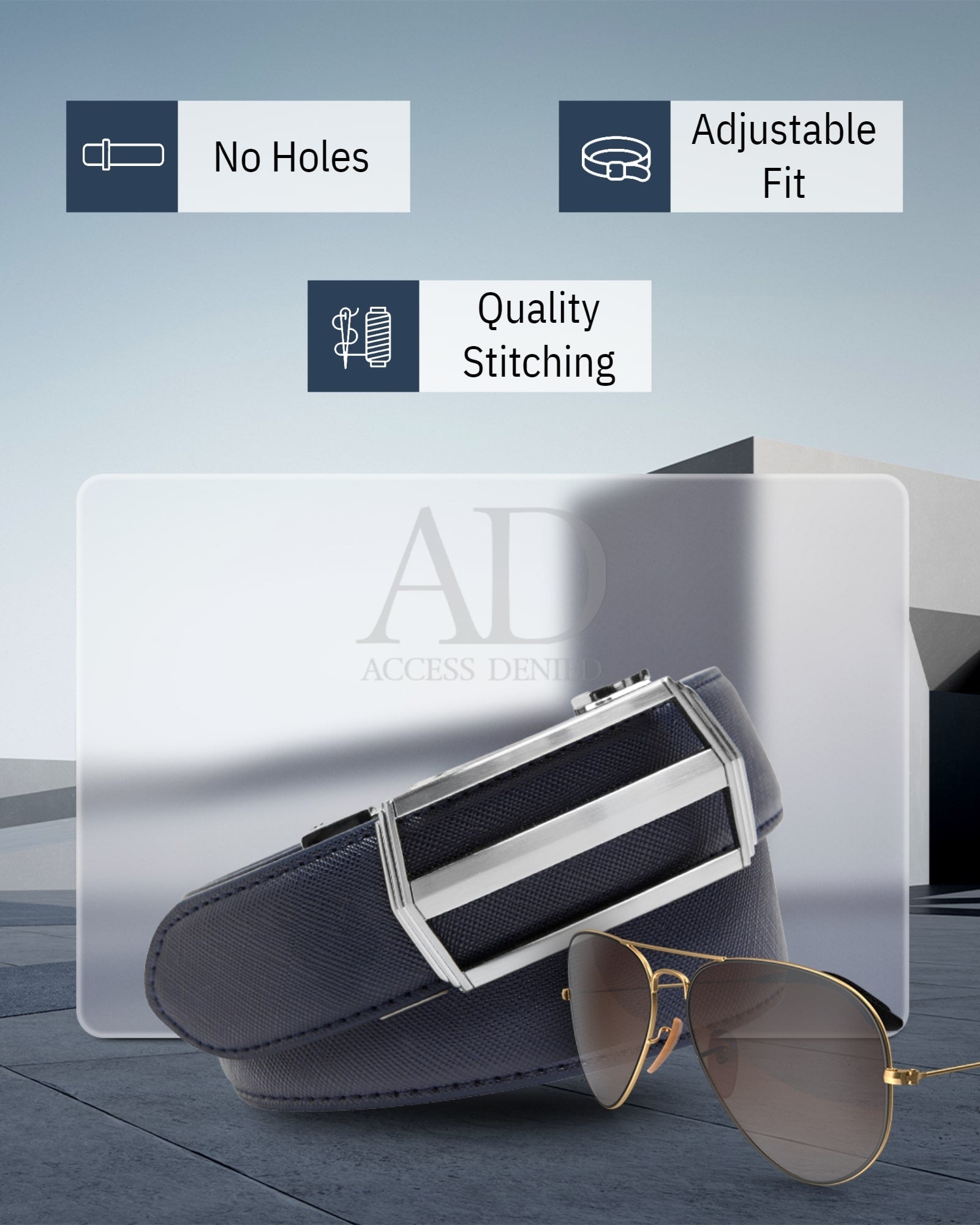 Bonded Leather Ratchet Belt