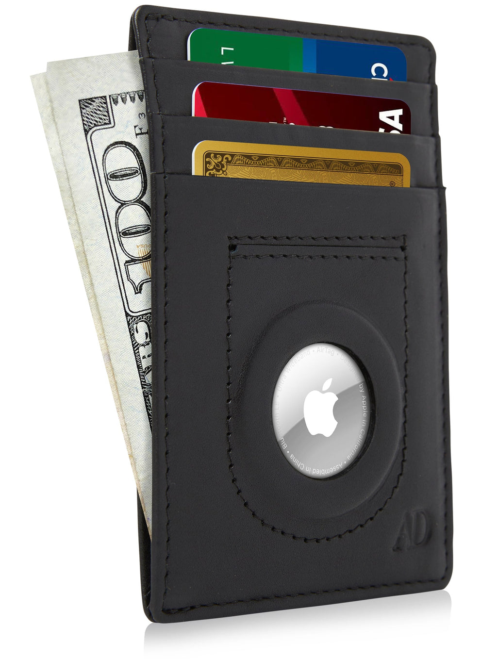 Leather Cardholder with Air Tag Pocket