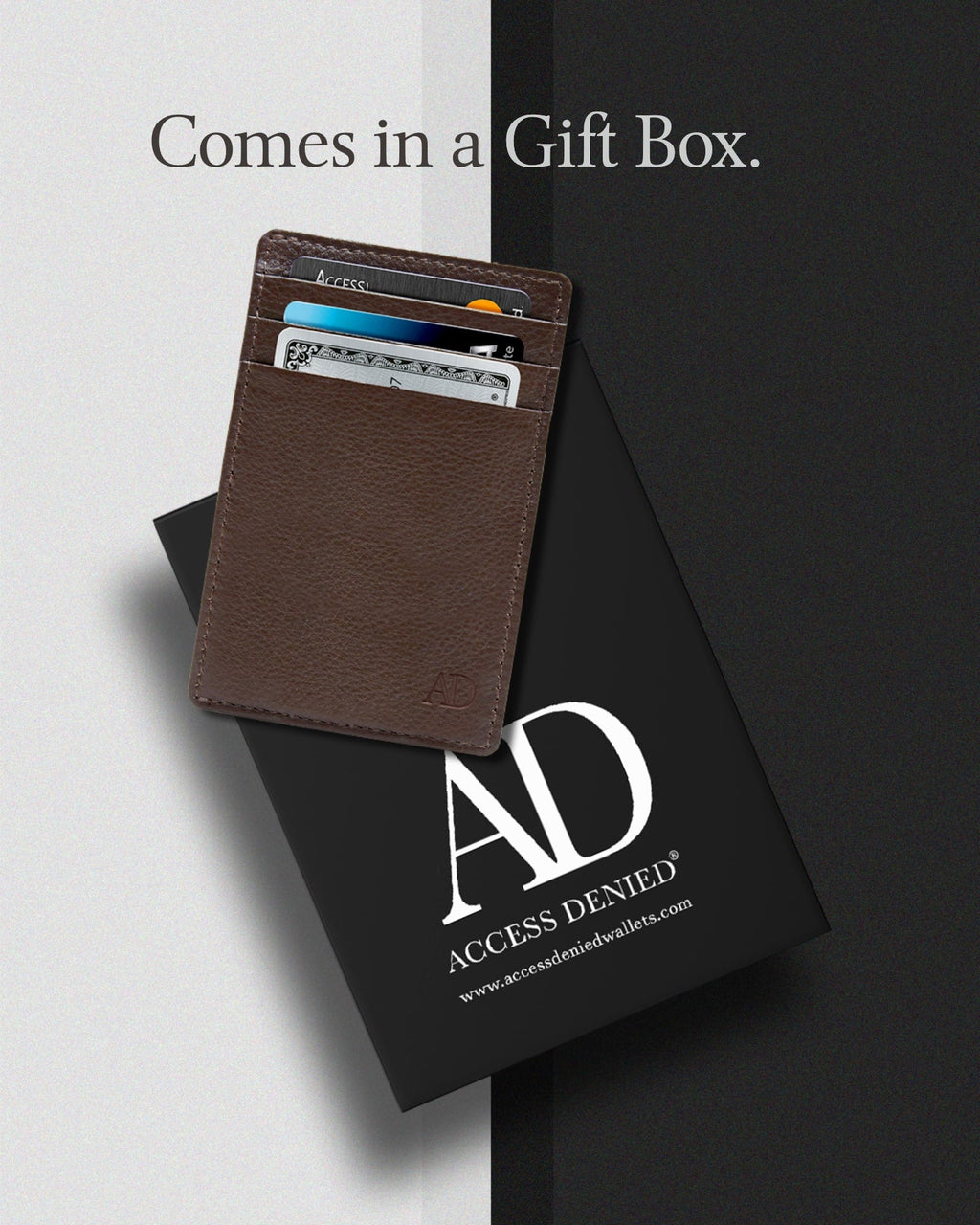 Slim Minimalist Leather Cardholder