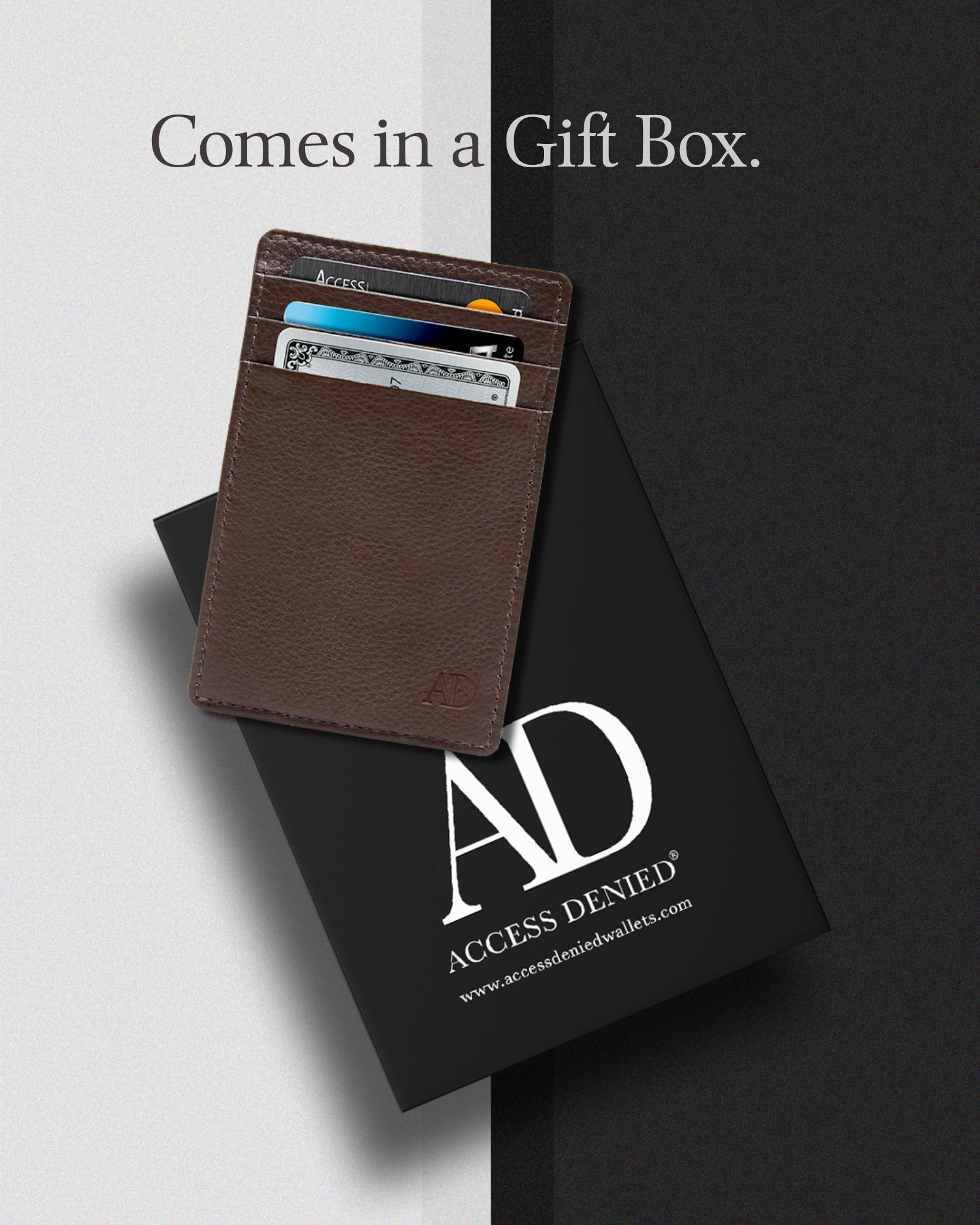 Slim Minimalist Leather Cardholder