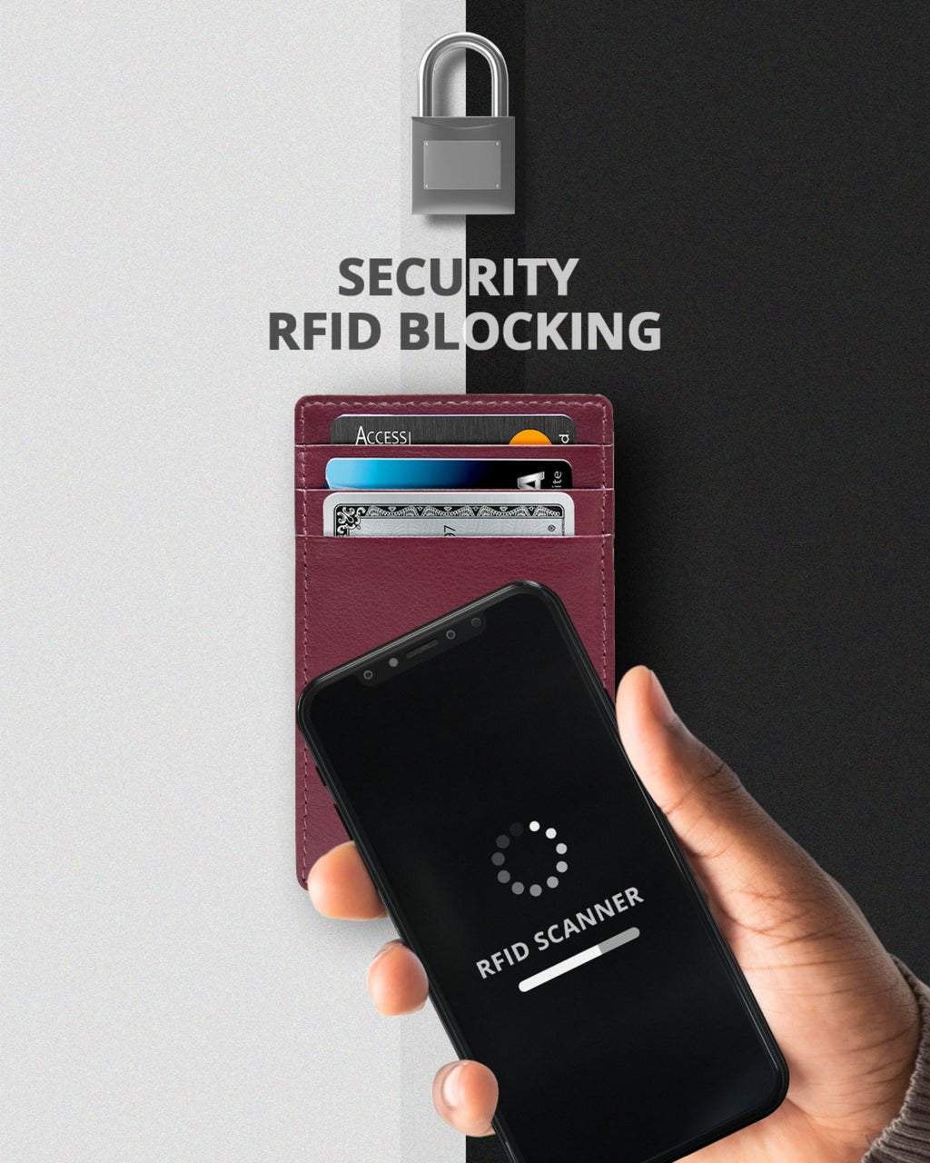 Slim Minimalist Leather Cardholder