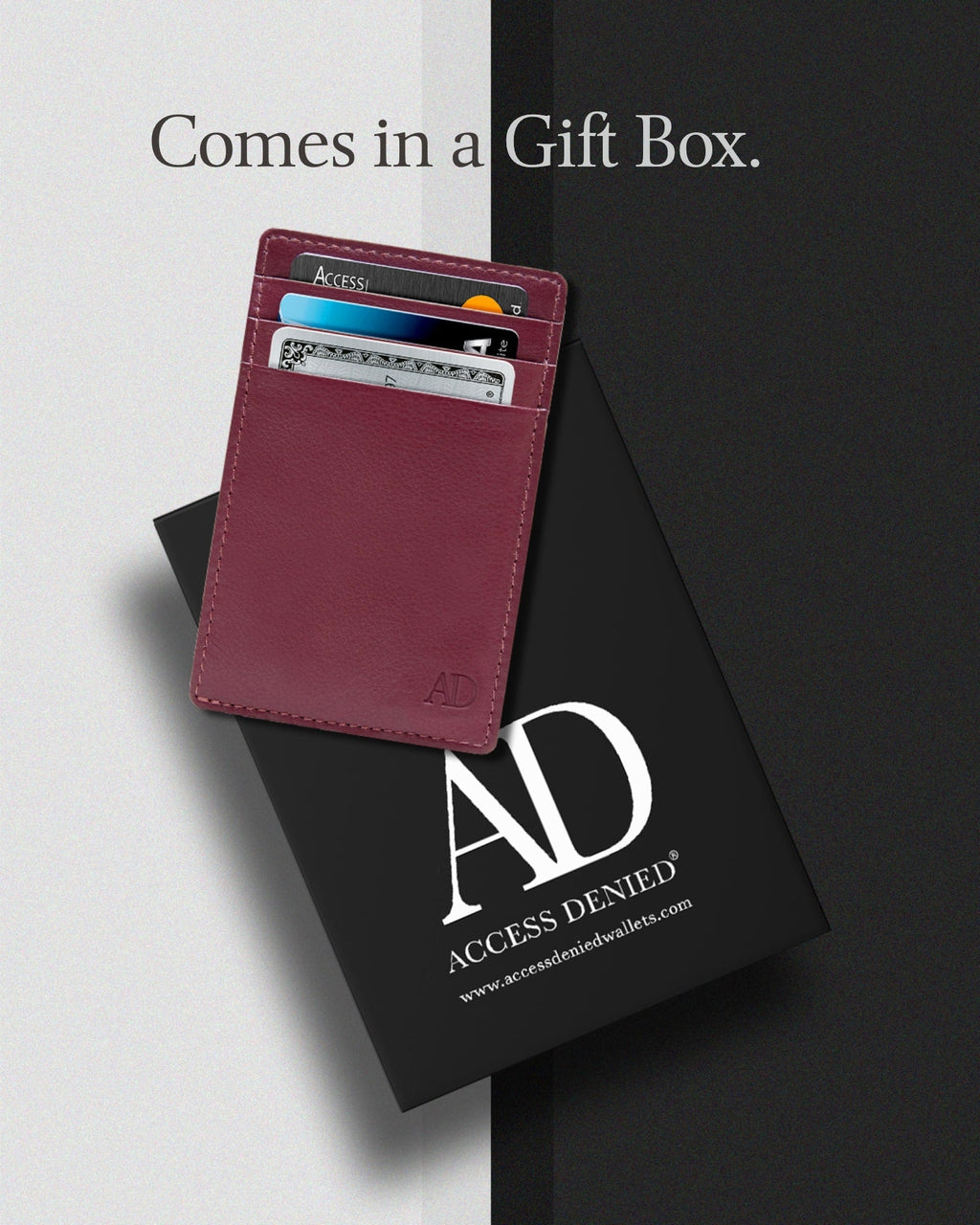 Slim Minimalist Leather Cardholder