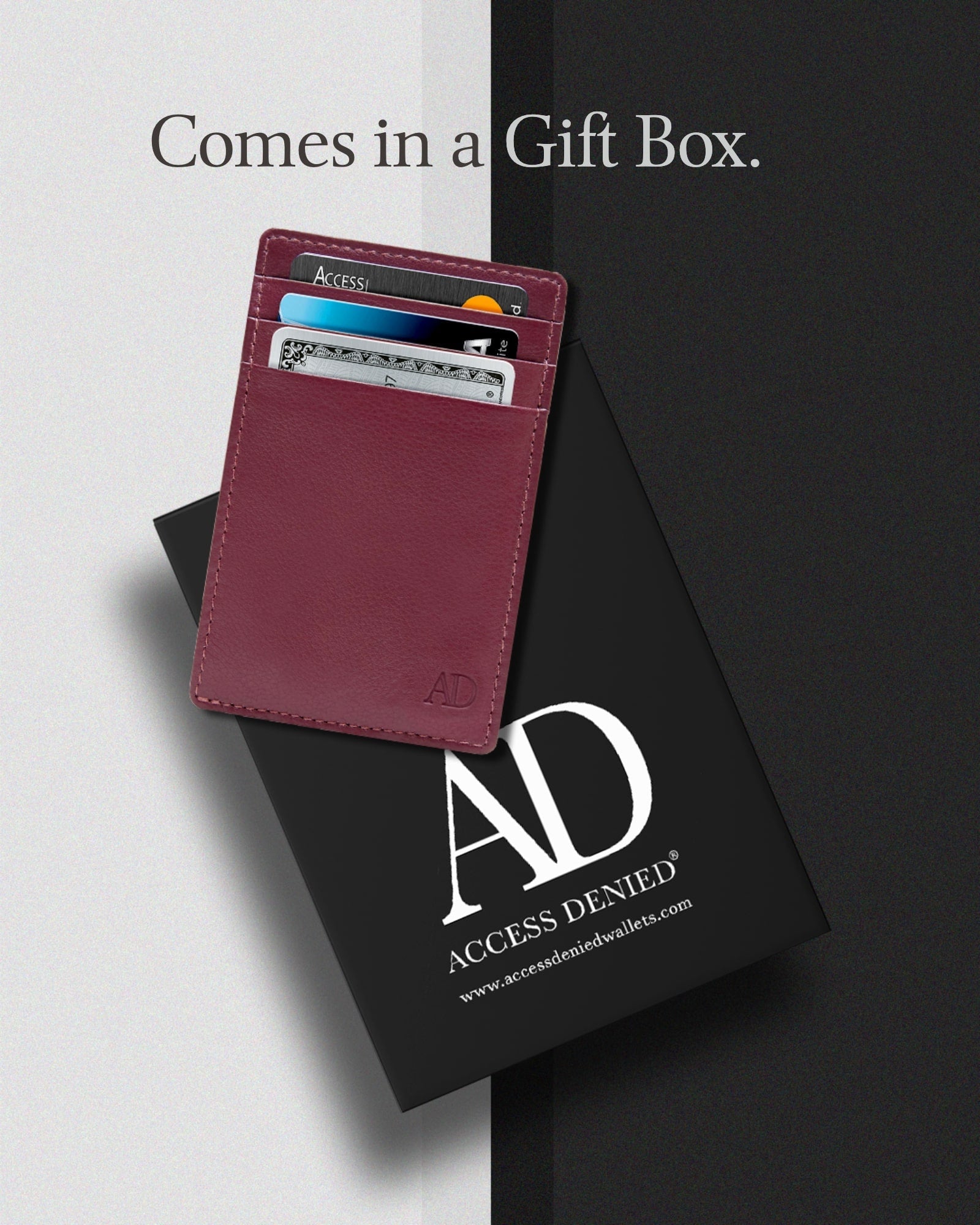 Slim Minimalist Leather Cardholder