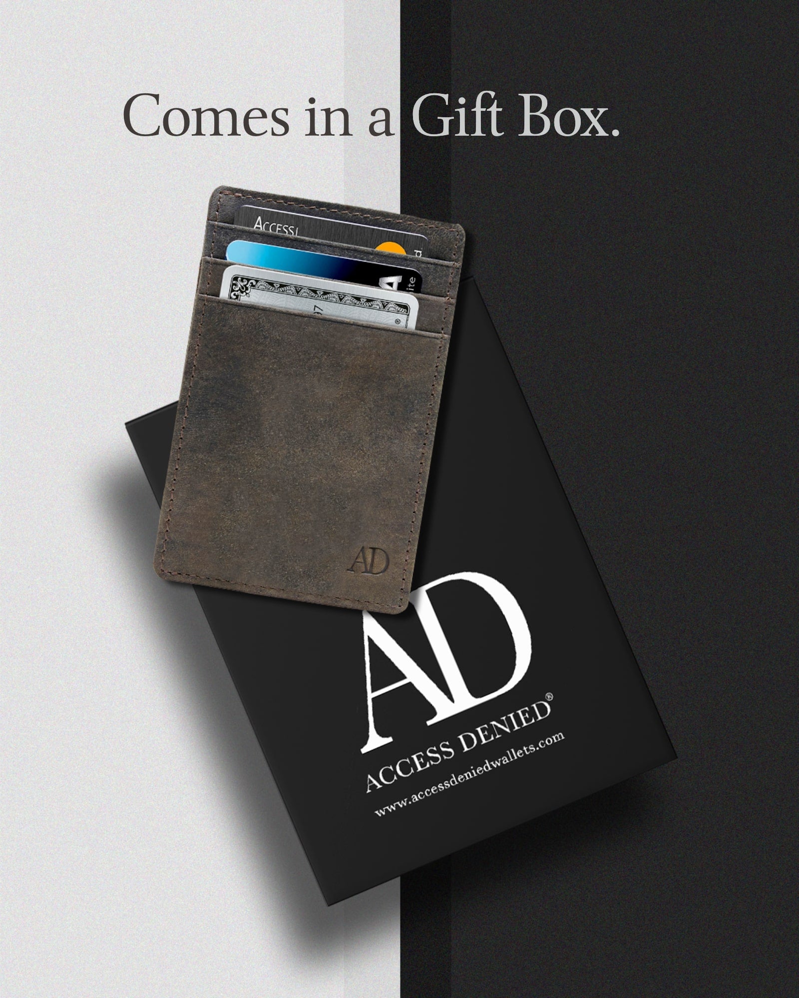 Slim Minimalist Leather Cardholder