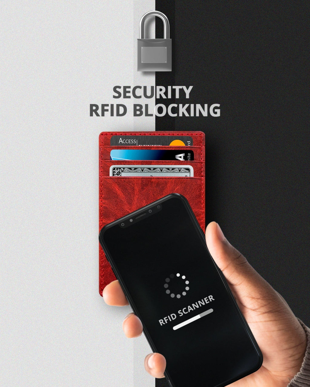 Slim Minimalist Leather Cardholder