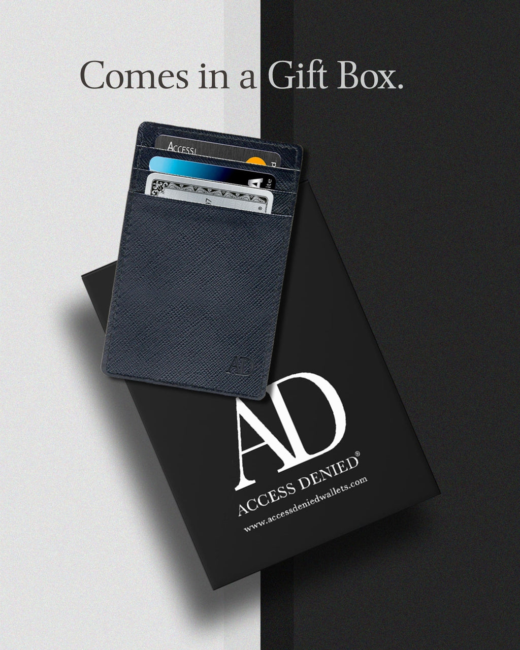 Slim Minimalist Leather Cardholder