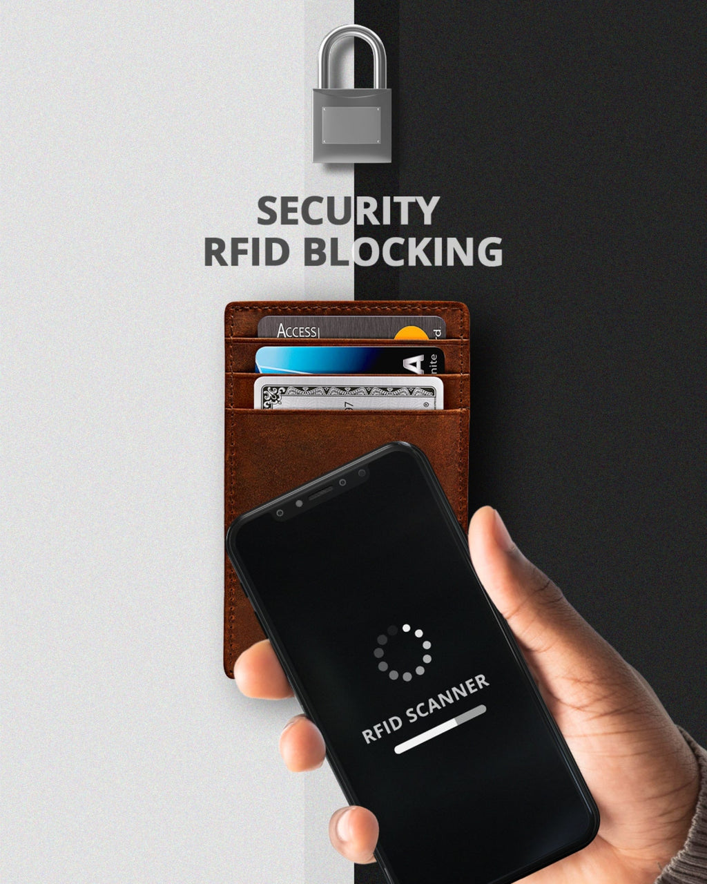 Slim Minimalist Leather Cardholder