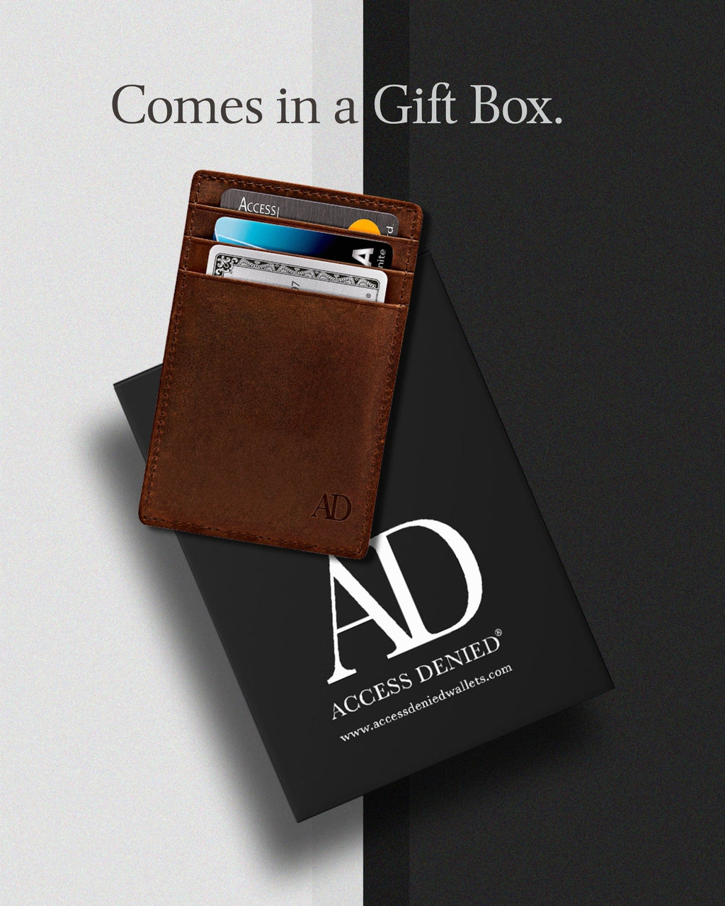 Slim Minimalist Leather Cardholder