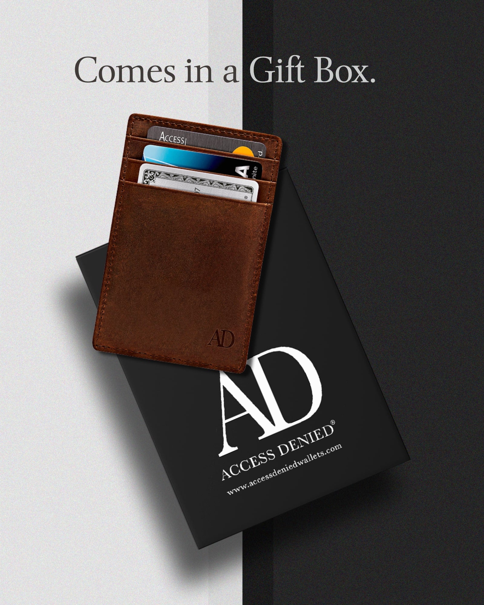 Slim Minimalist Leather Cardholder