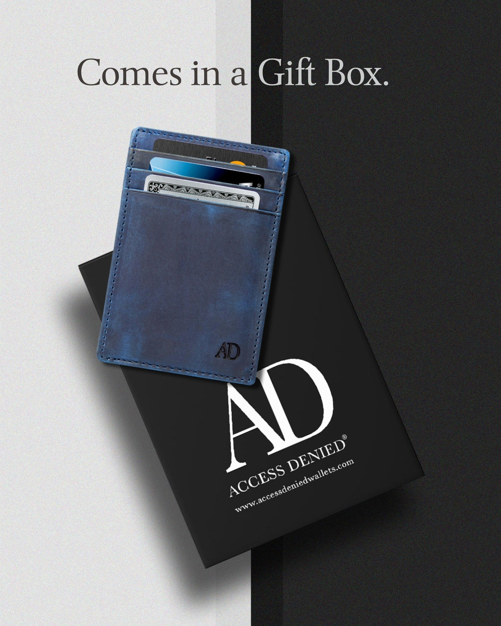 Slim Minimalist Leather Cardholder