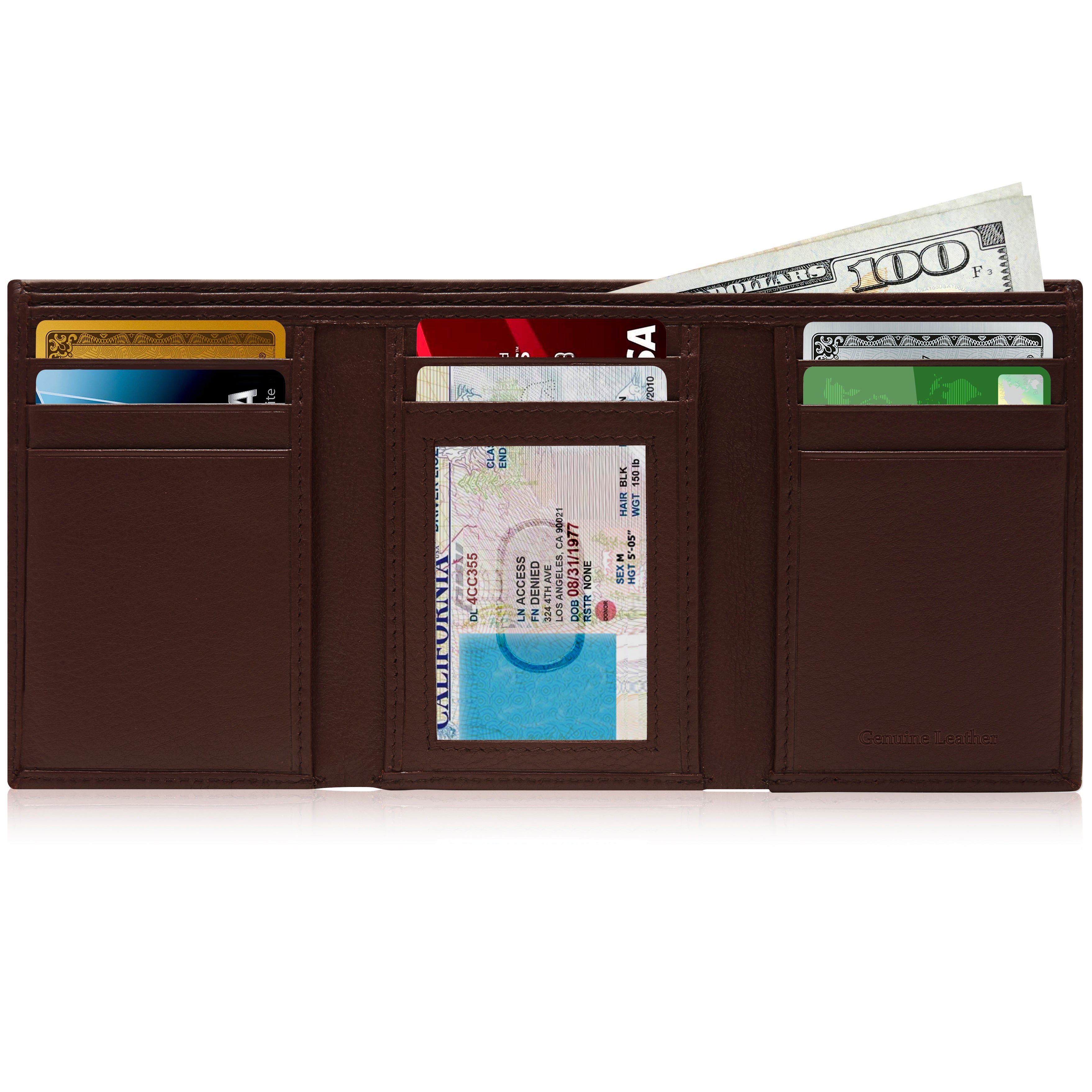Full Grain Leather Trifold Wallet