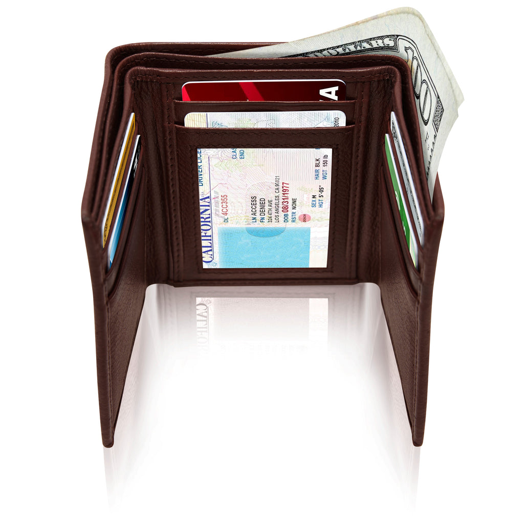 Full Grain Leather Trifold Wallet