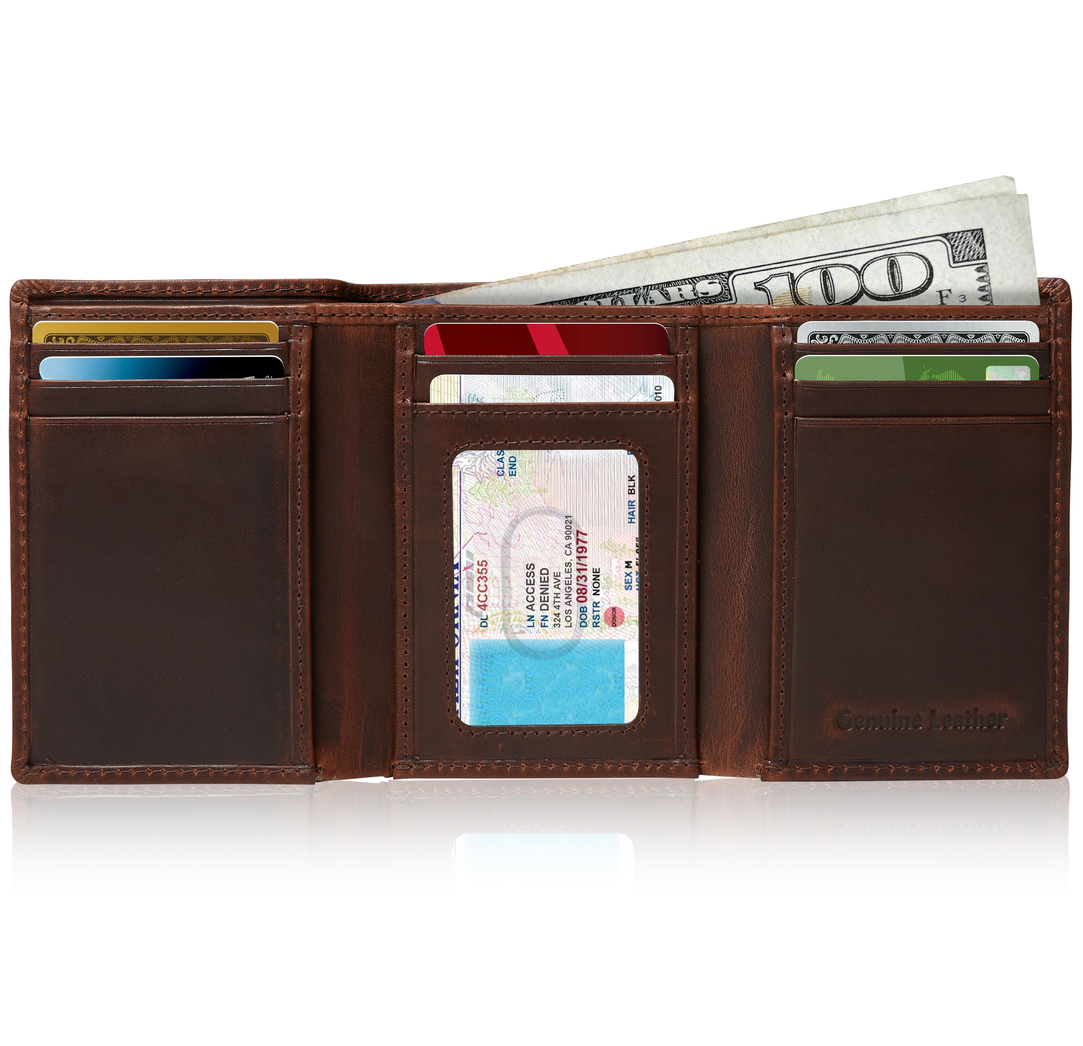 Full Grain Leather Trifold Wallet