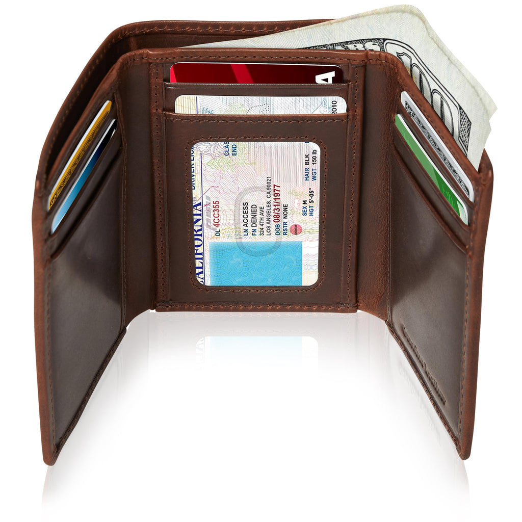 Full Grain Leather Trifold Wallet