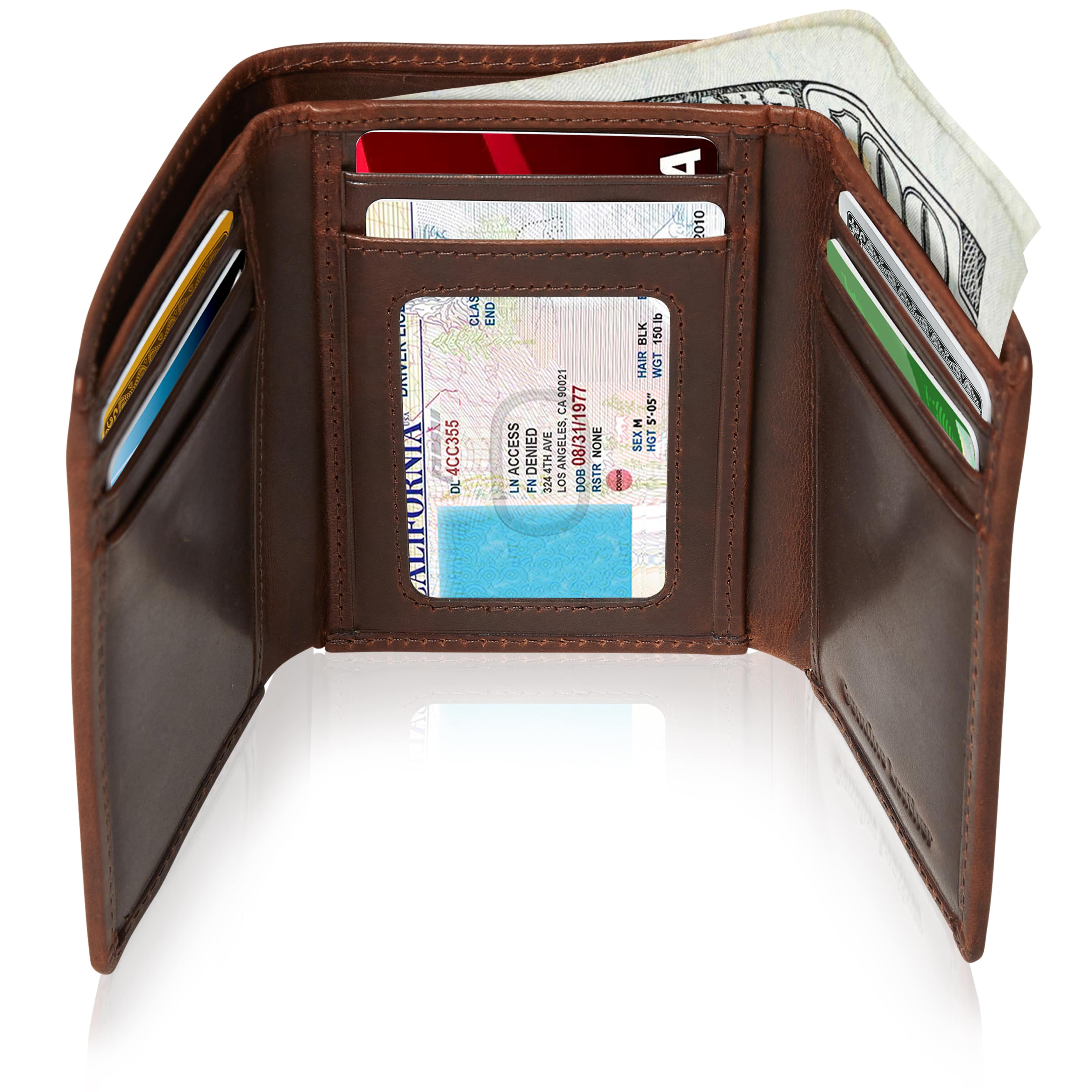 Full Grain Leather Trifold Wallet