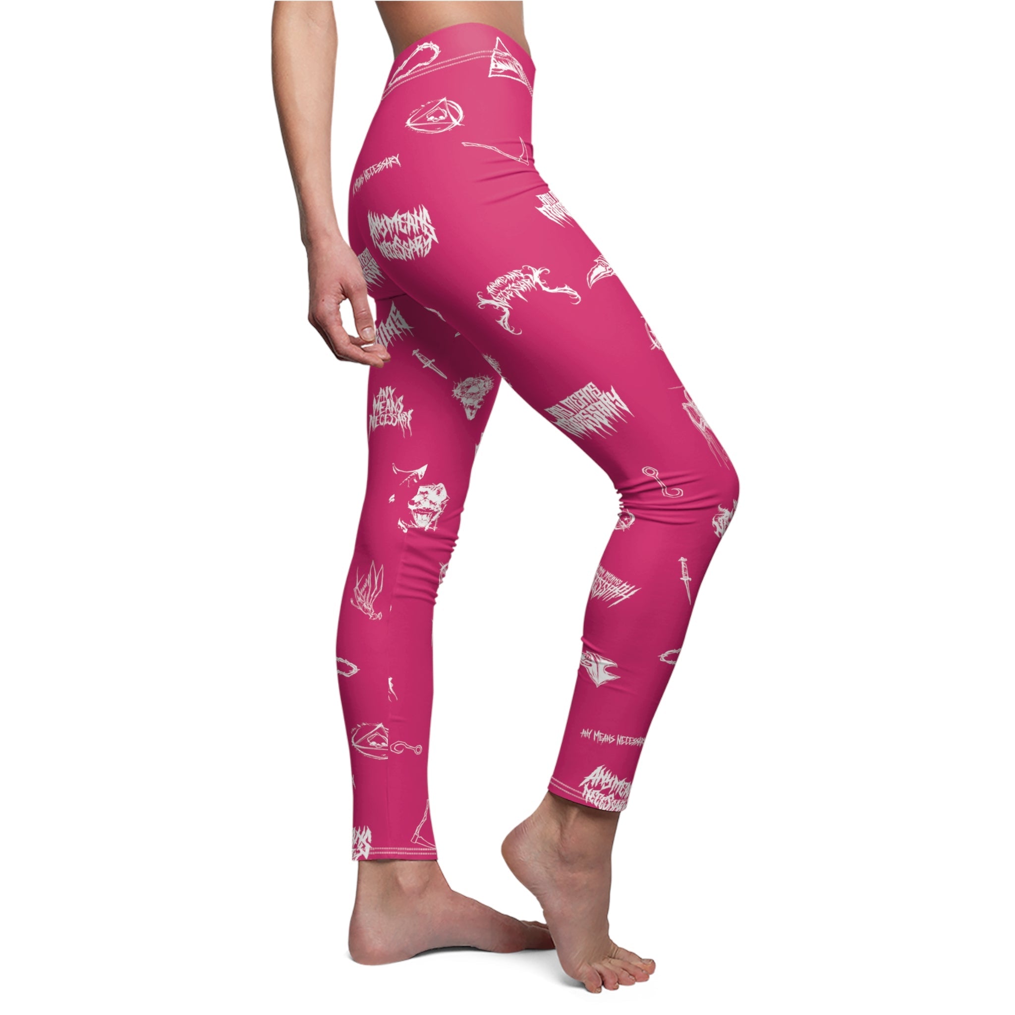 Wingbats Leggings — Fuchsia