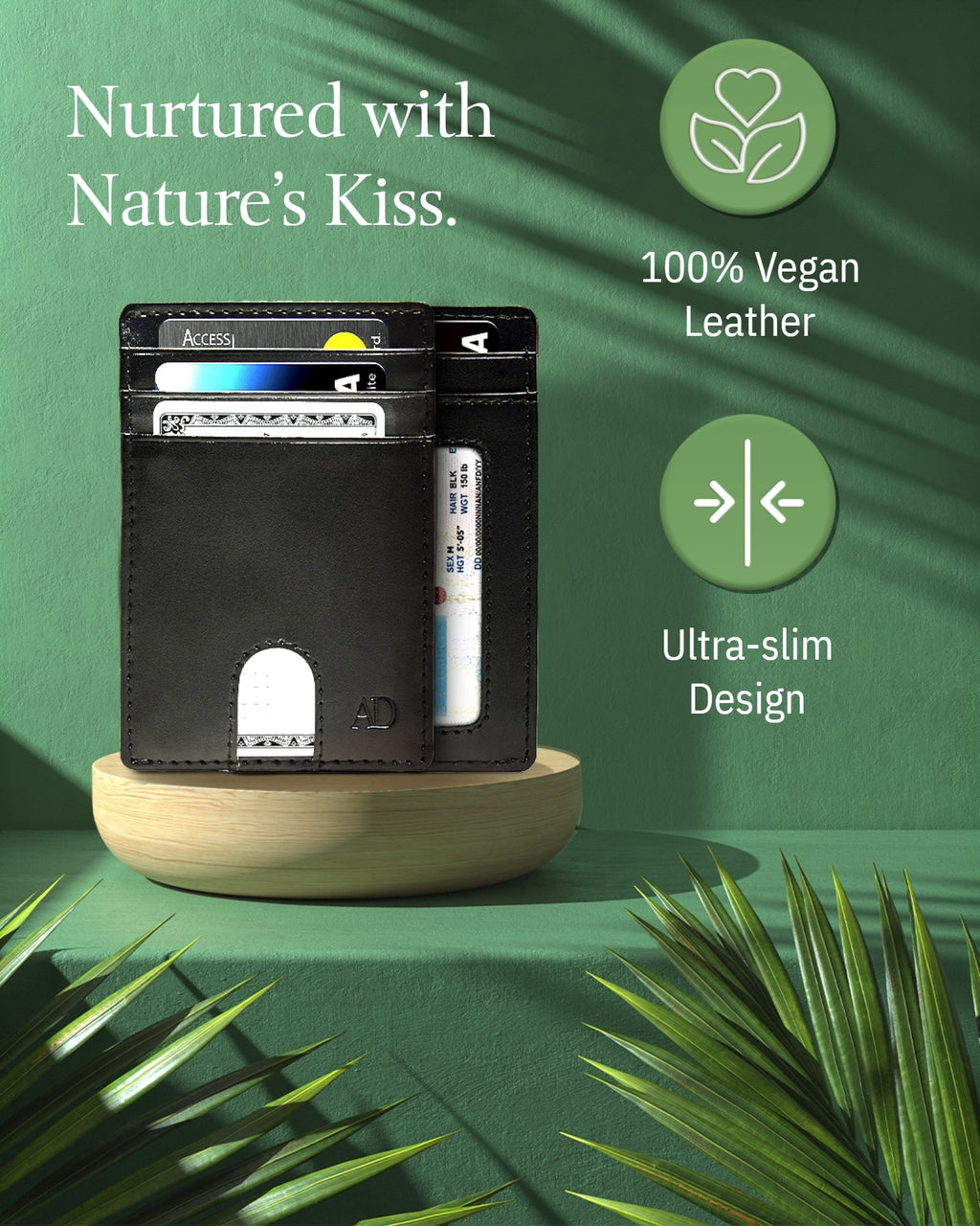 Vegan Leather Slim Cardholder