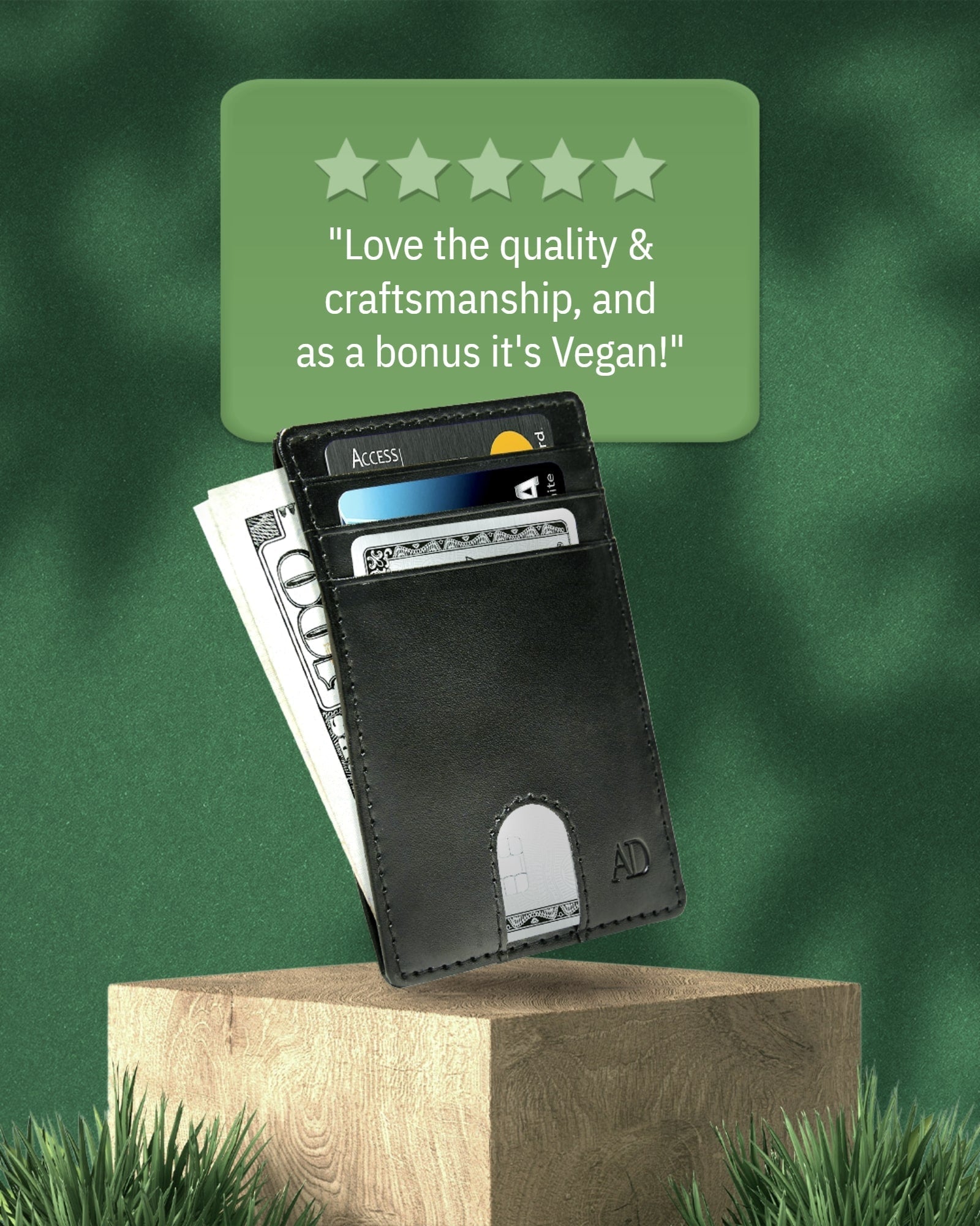 Vegan Leather Slim Cardholder
