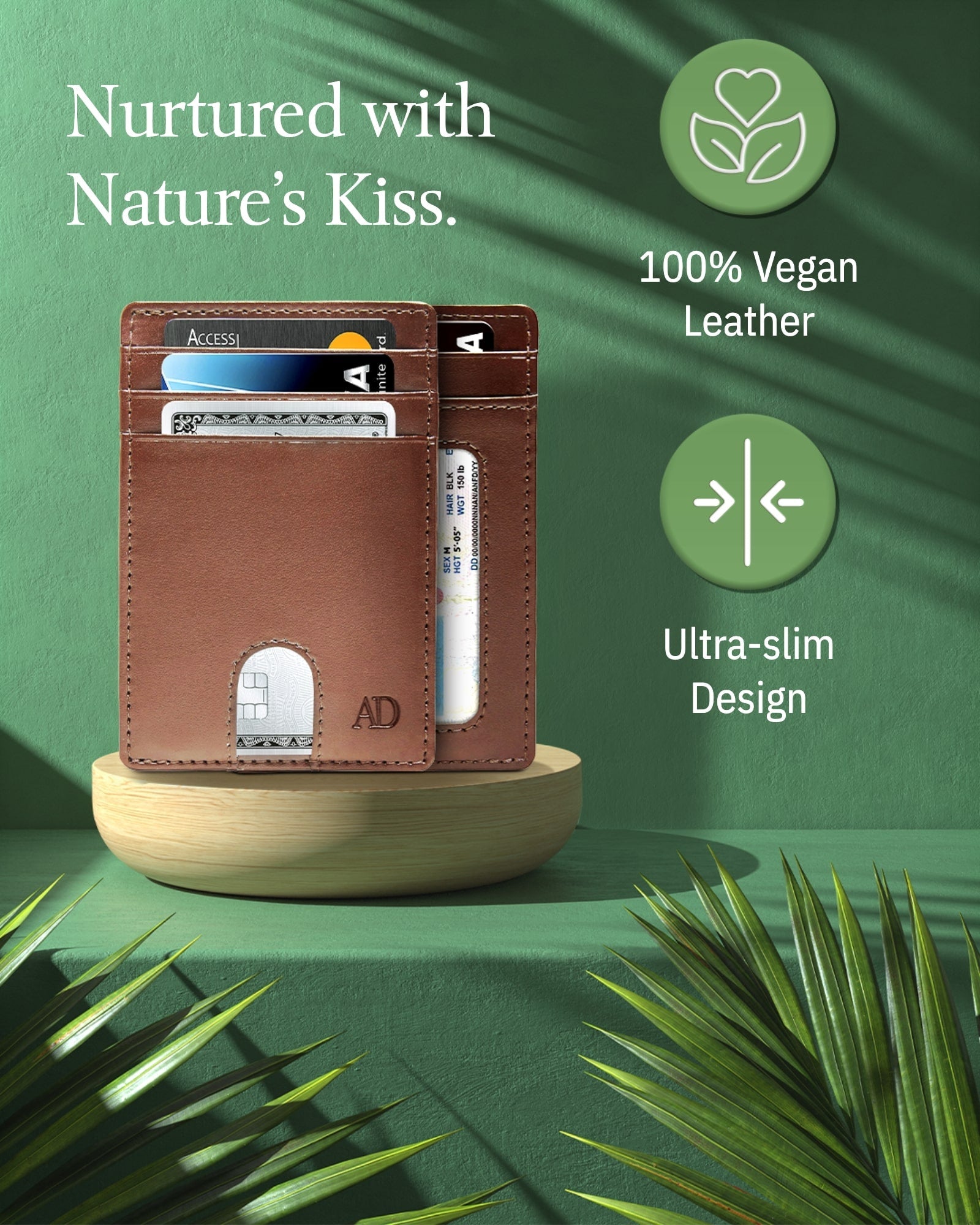 Vegan Leather Slim Cardholder