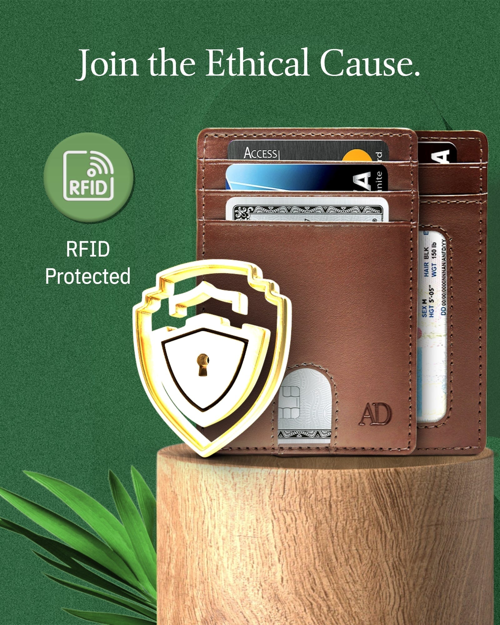 Vegan Leather Slim Cardholder