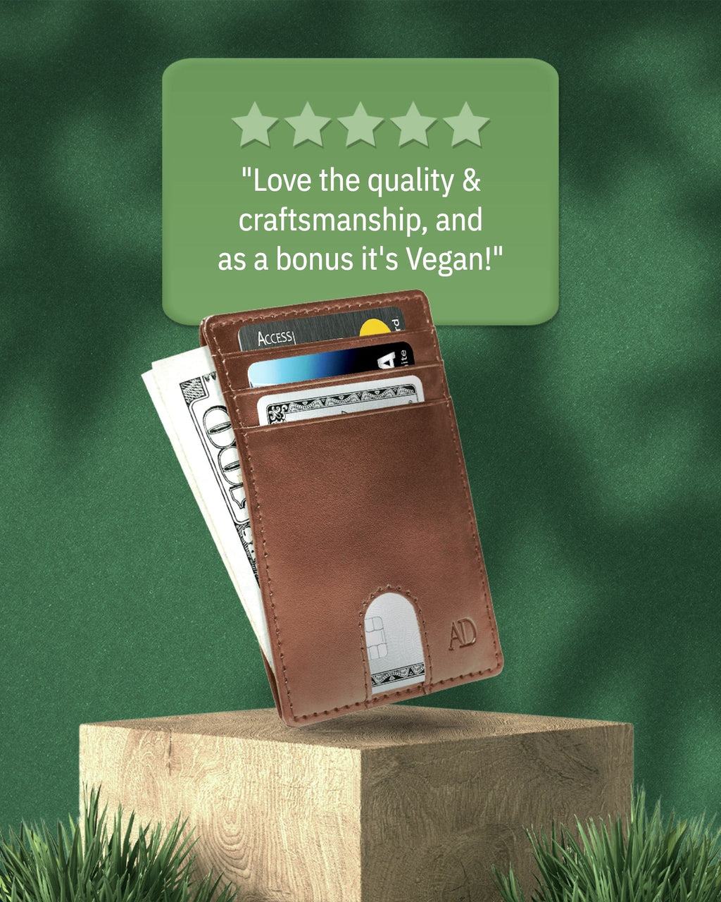 Vegan Leather Slim Cardholder