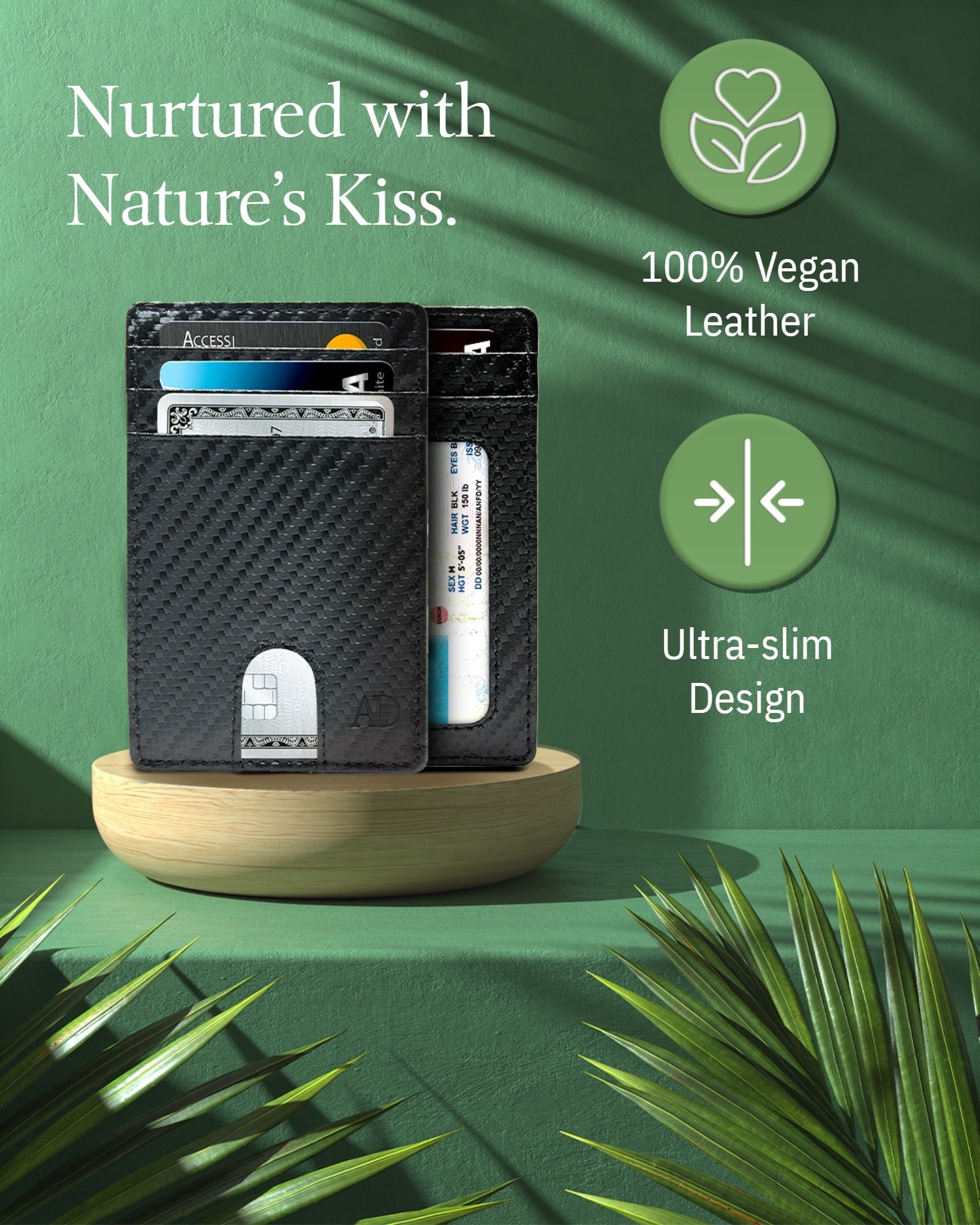 Vegan Leather Slim Cardholder