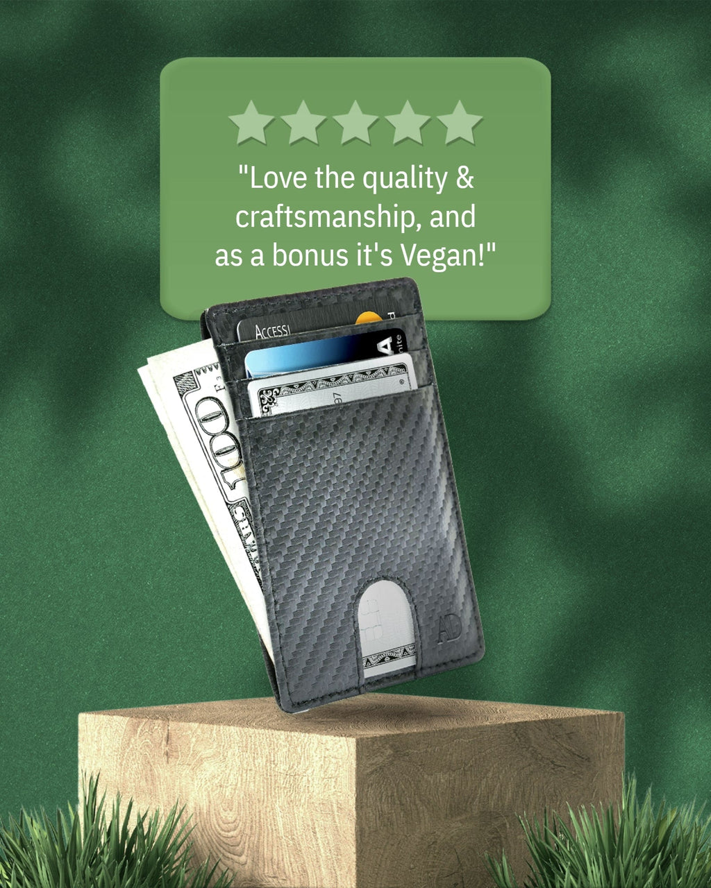 Vegan Leather Slim Cardholder