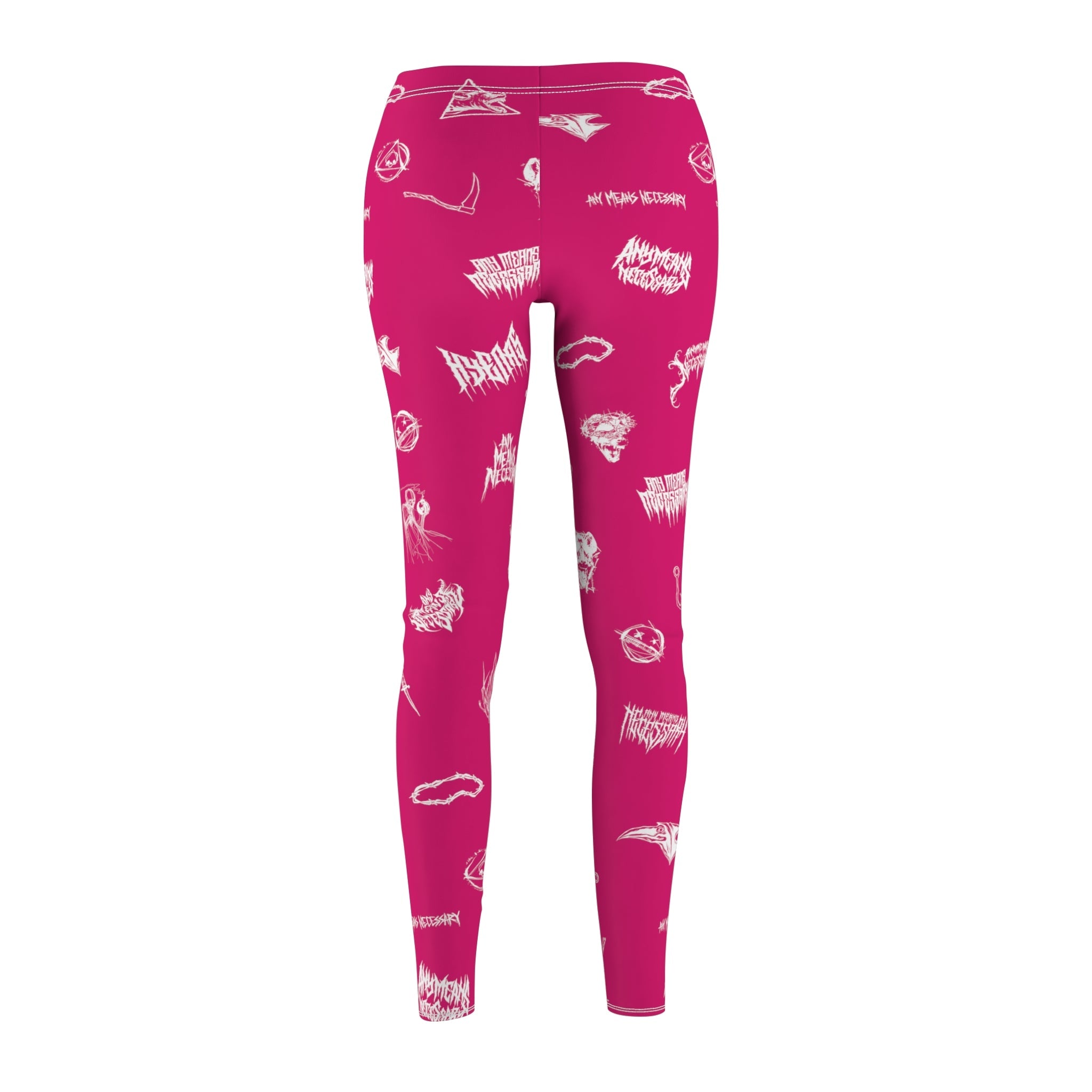 Wingbats Leggings — Fuchsia