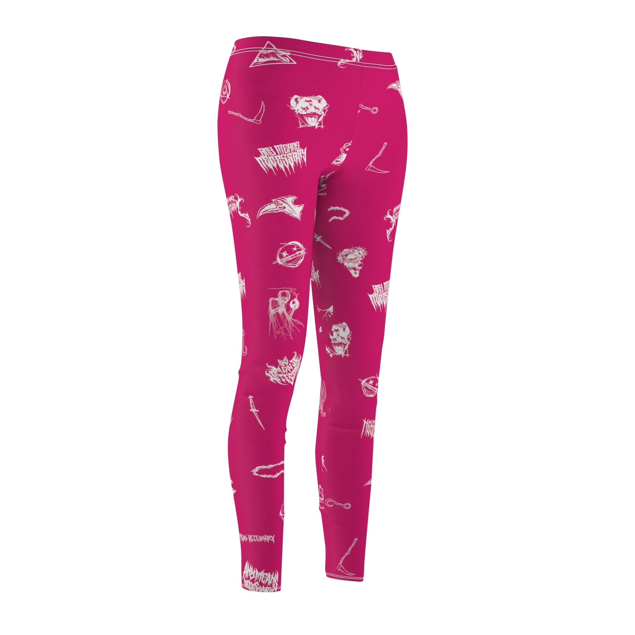 Wingbats Leggings — Fuchsia