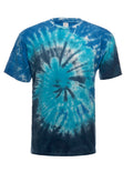 Midnight Ocean Spiral Tie Dye T-Shirt