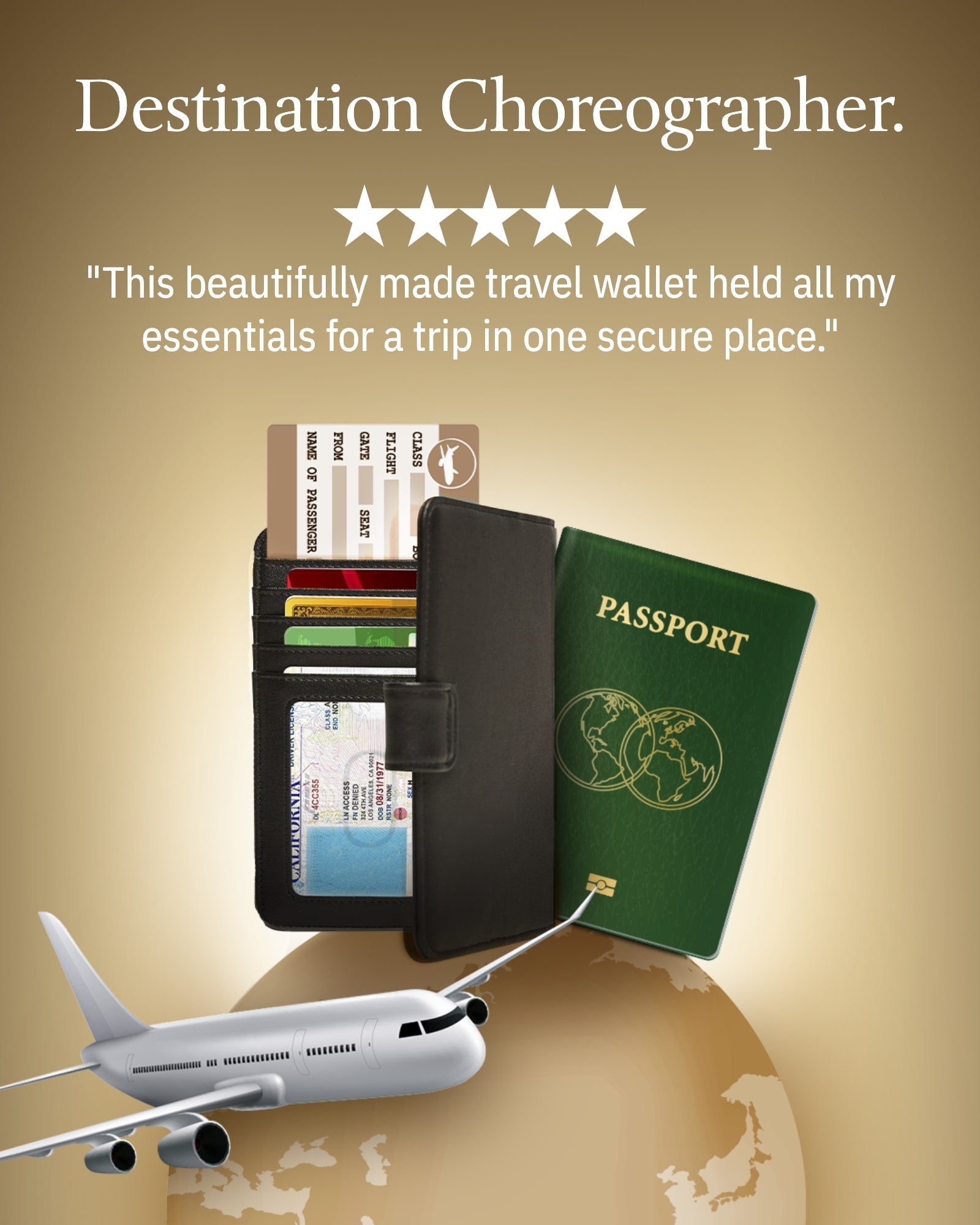 Vegan Leather RFID Passport Holder
