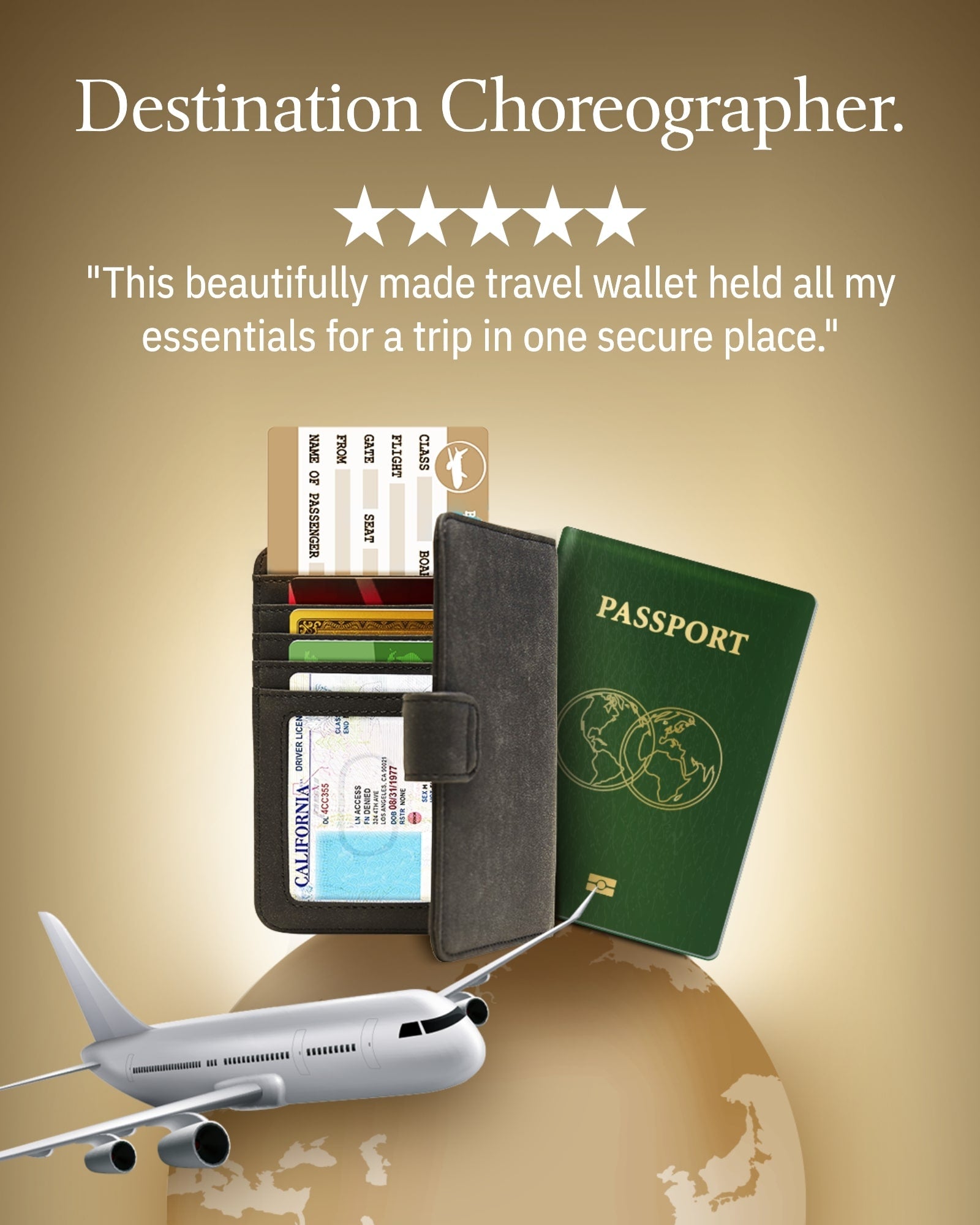 Vegan Leather RFID Passport Holder