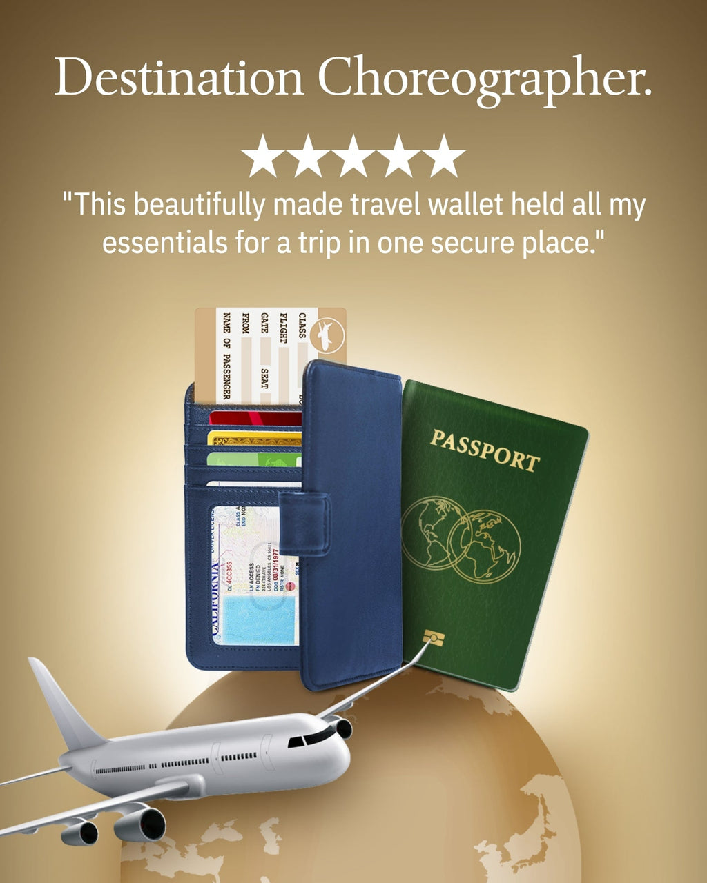 Vegan Leather RFID Passport Holder