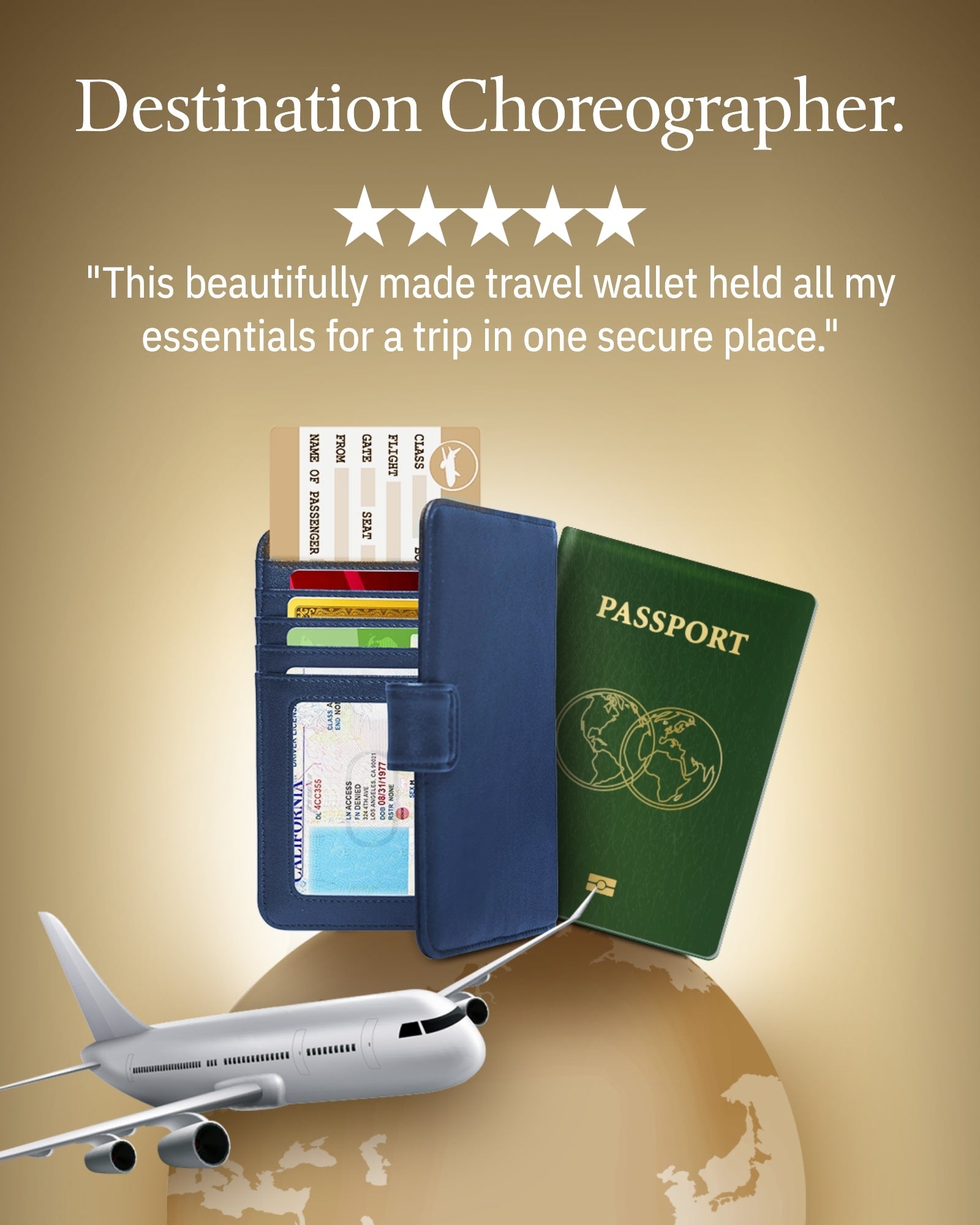 Vegan Leather RFID Passport Holder