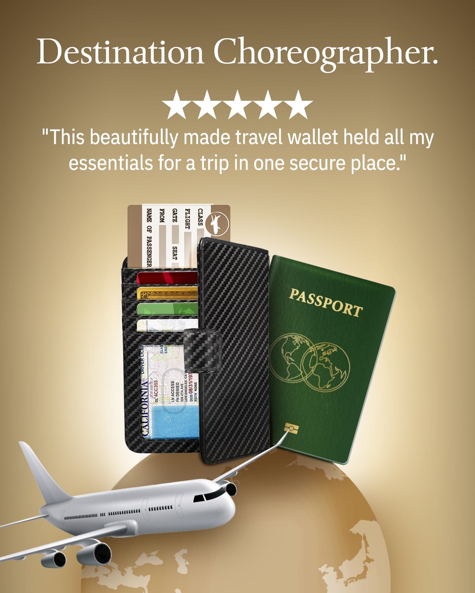 Vegan Leather RFID Passport Holder