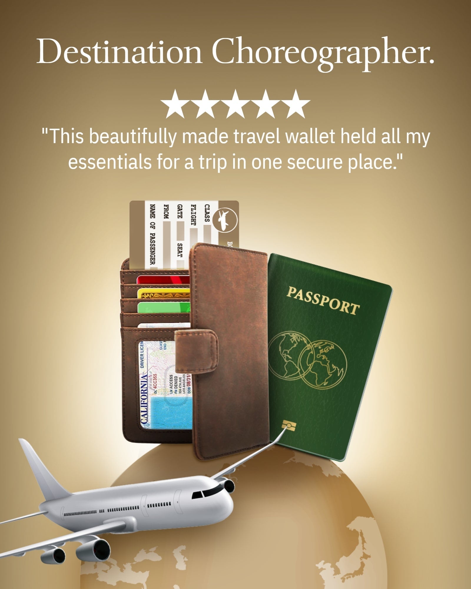 Vegan Leather RFID Passport Holder
