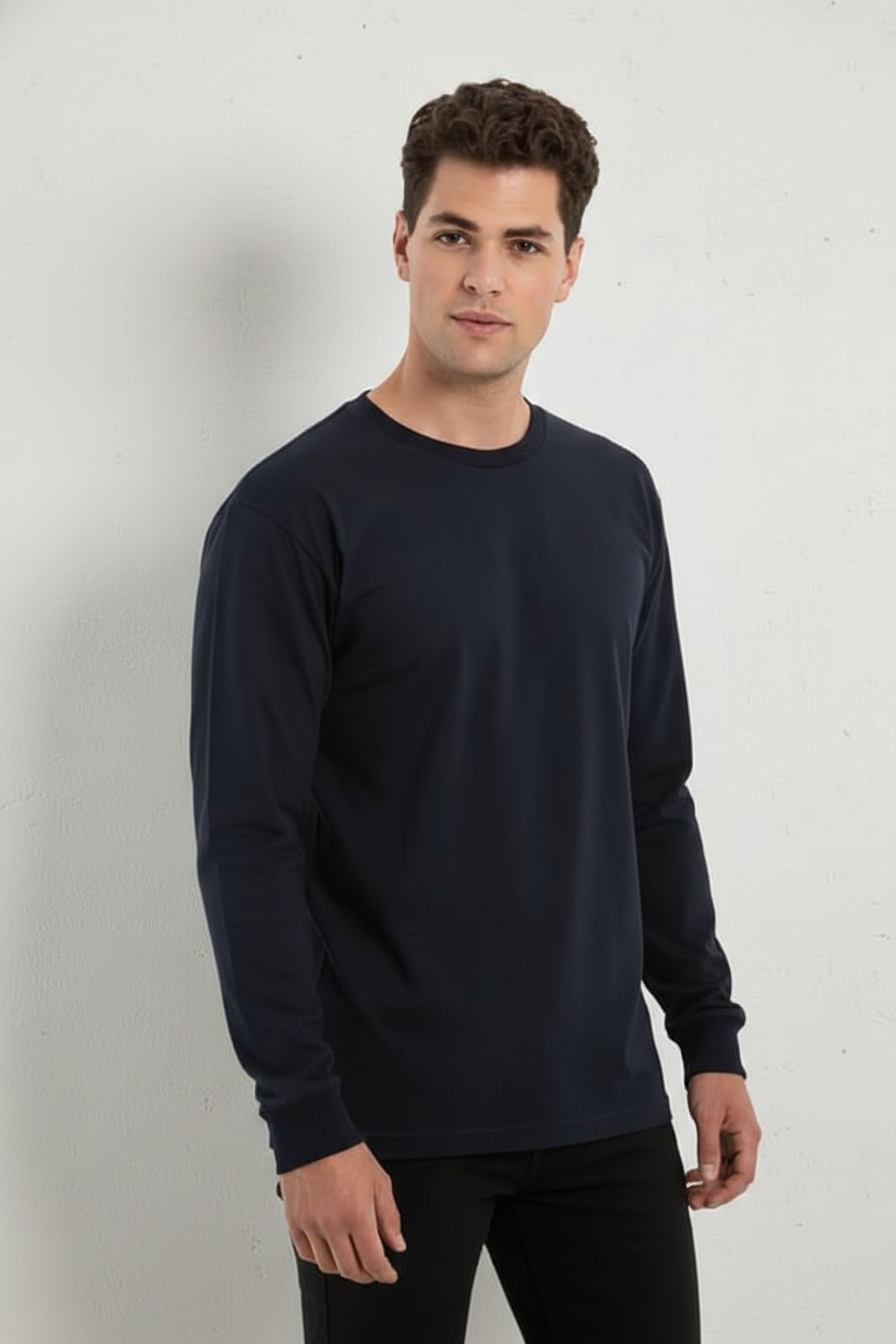 Lightweight Ring-Spun Long Sleeve T-Shirt