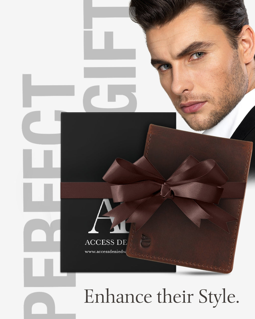 Slim Full Grain Leather Bifold Wallet